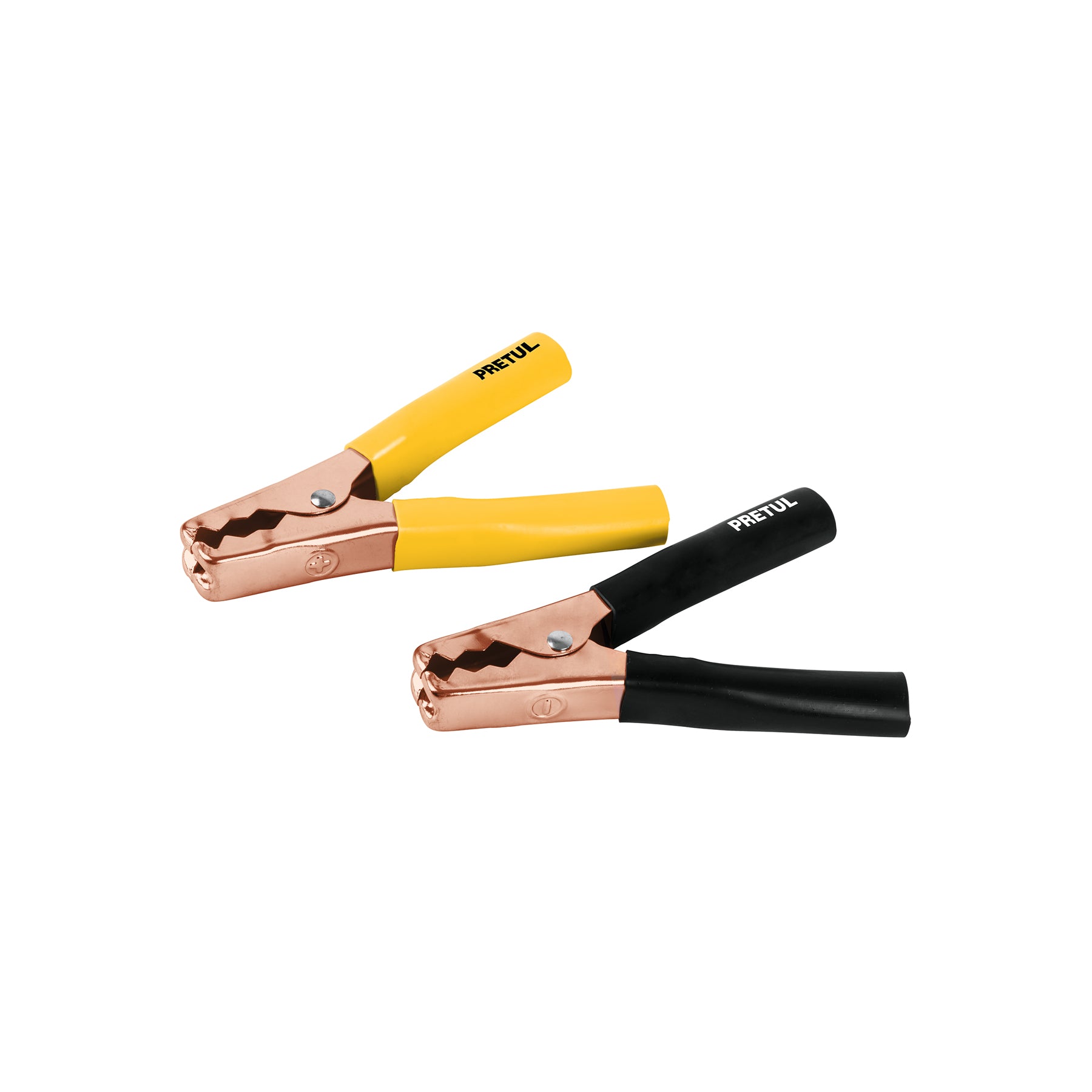 Caballete con 2 caimanes para cables pasa corriente, Pretul, CAIMAN-P, 20123