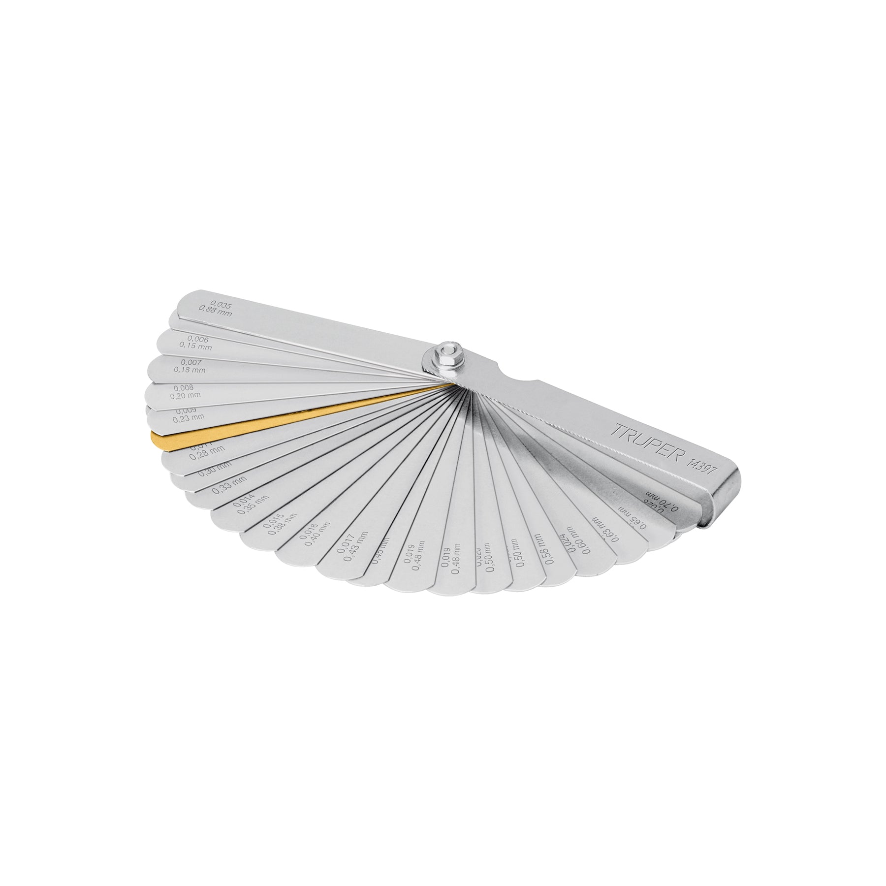 Calibrador de 32 hojas estándar / mm, Truper