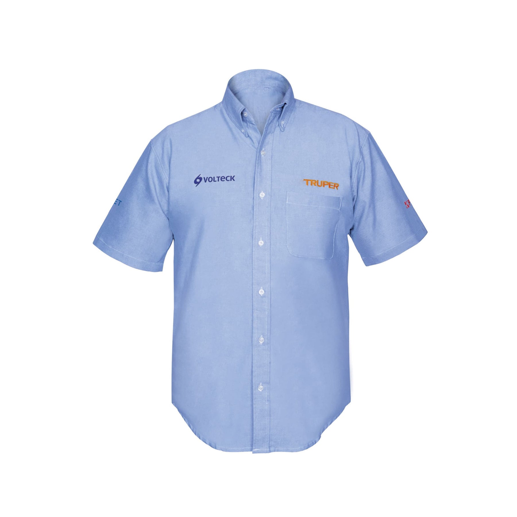 Camisa manga corta para hombre, azul, CH, Truper