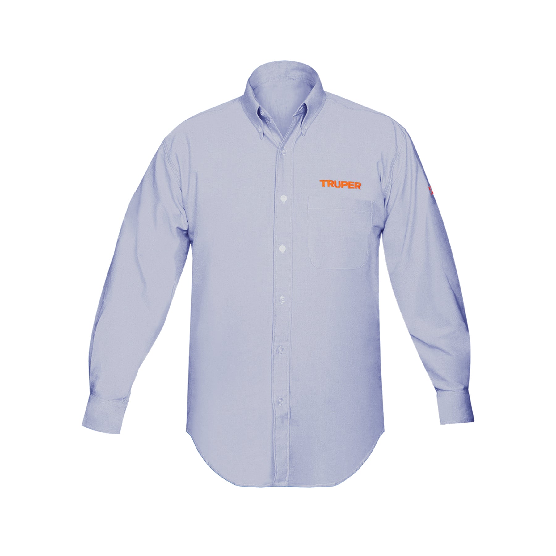 Camisa manga larga para hombre, azul, G, Truper