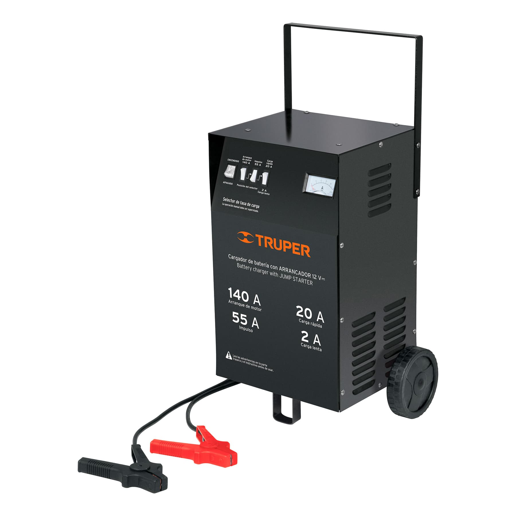 Cargador con arrancador de 140 A para baterías de 12 V, Truper