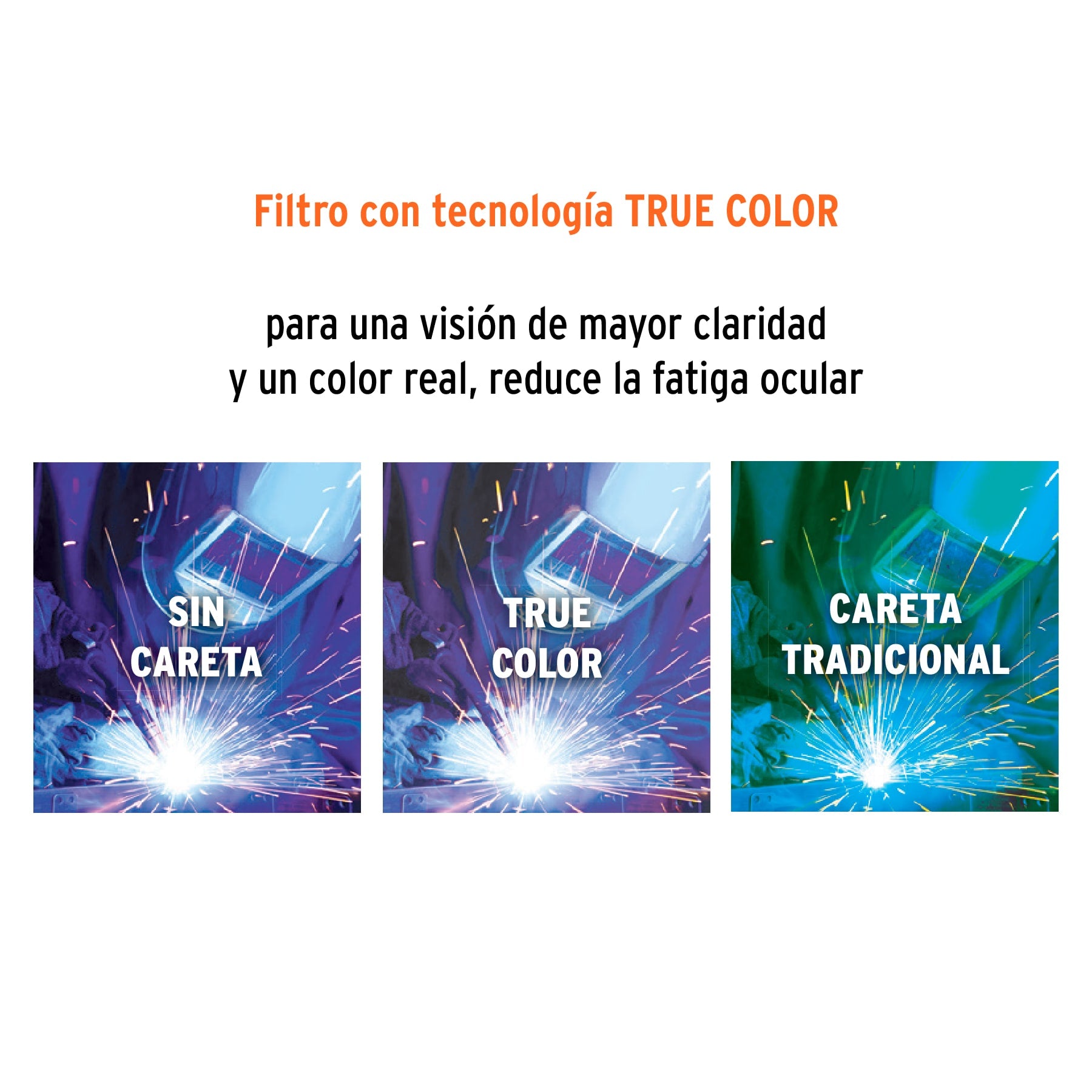Careta electrónica para soldar, águila, sombra 9 a 13, Pretul