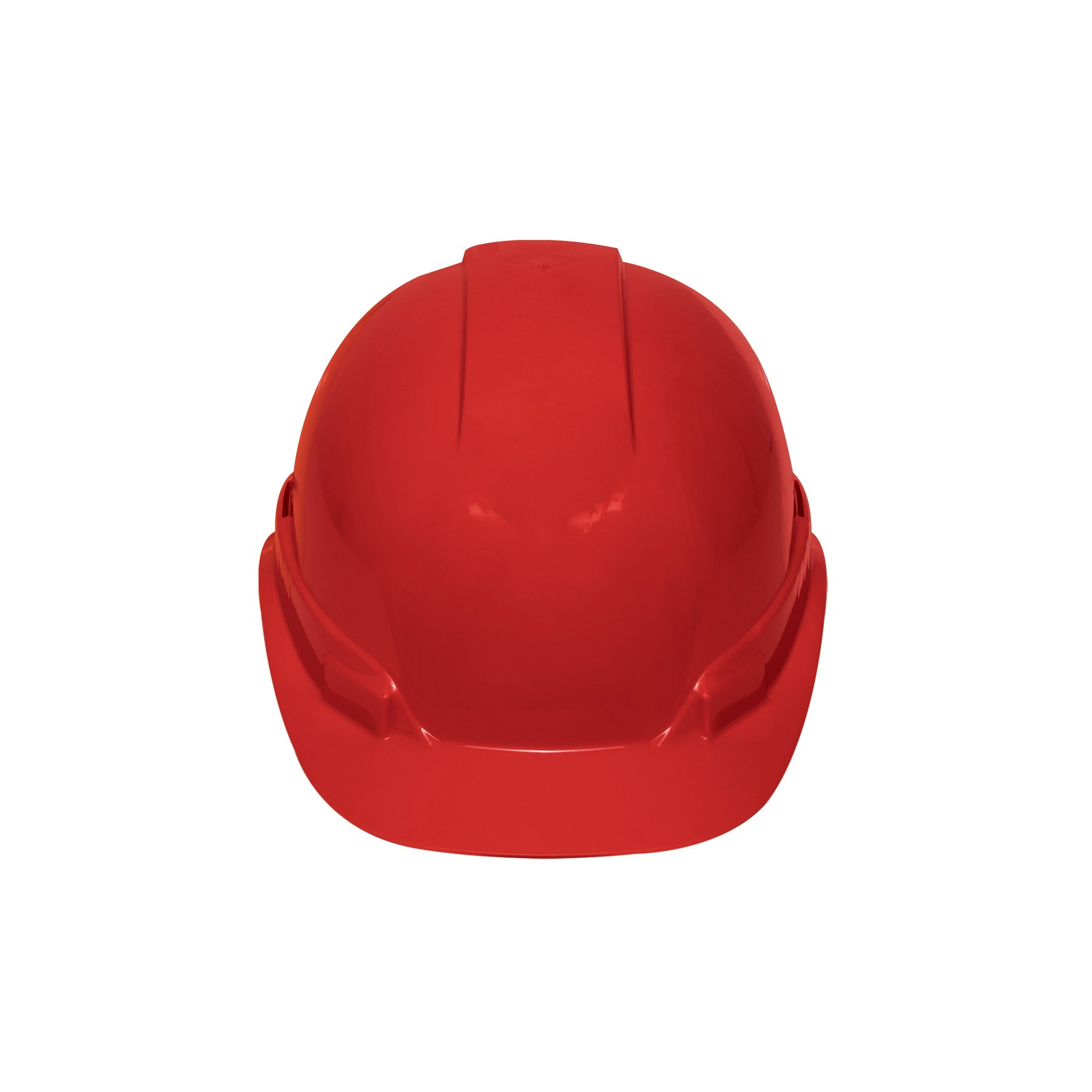 Casco de seguridad ventilado, ajuste de matraca, rojo