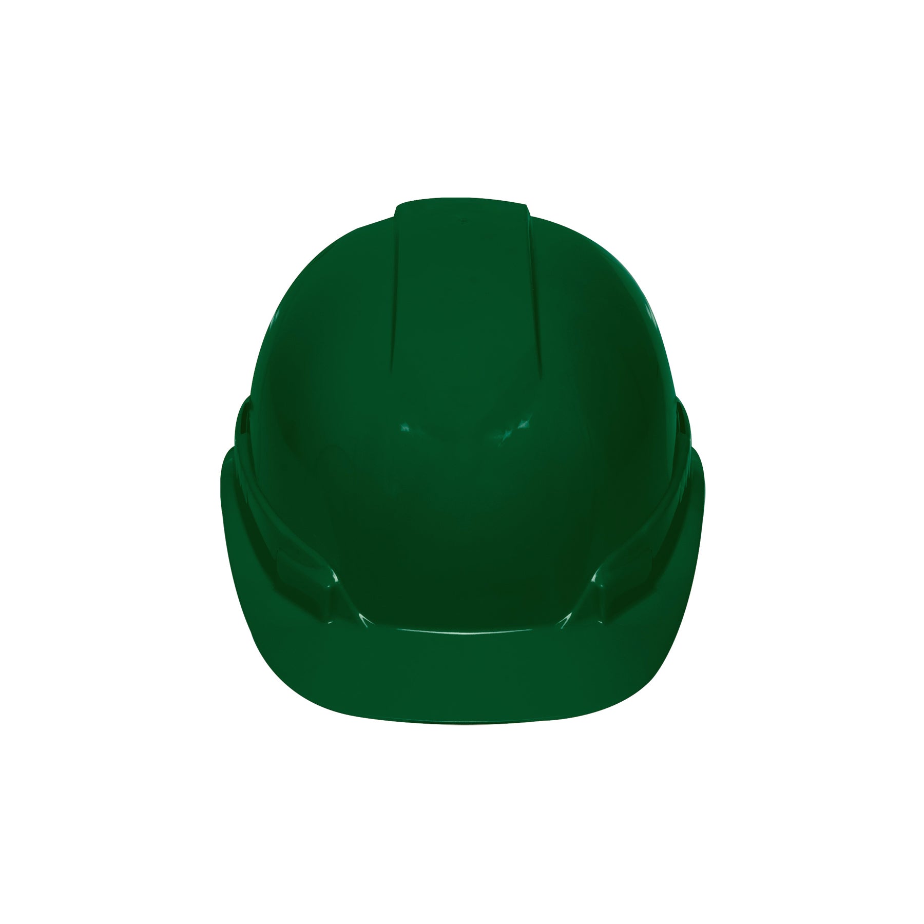 Casco de seguridad ventilado, ajuste de matraca, verde