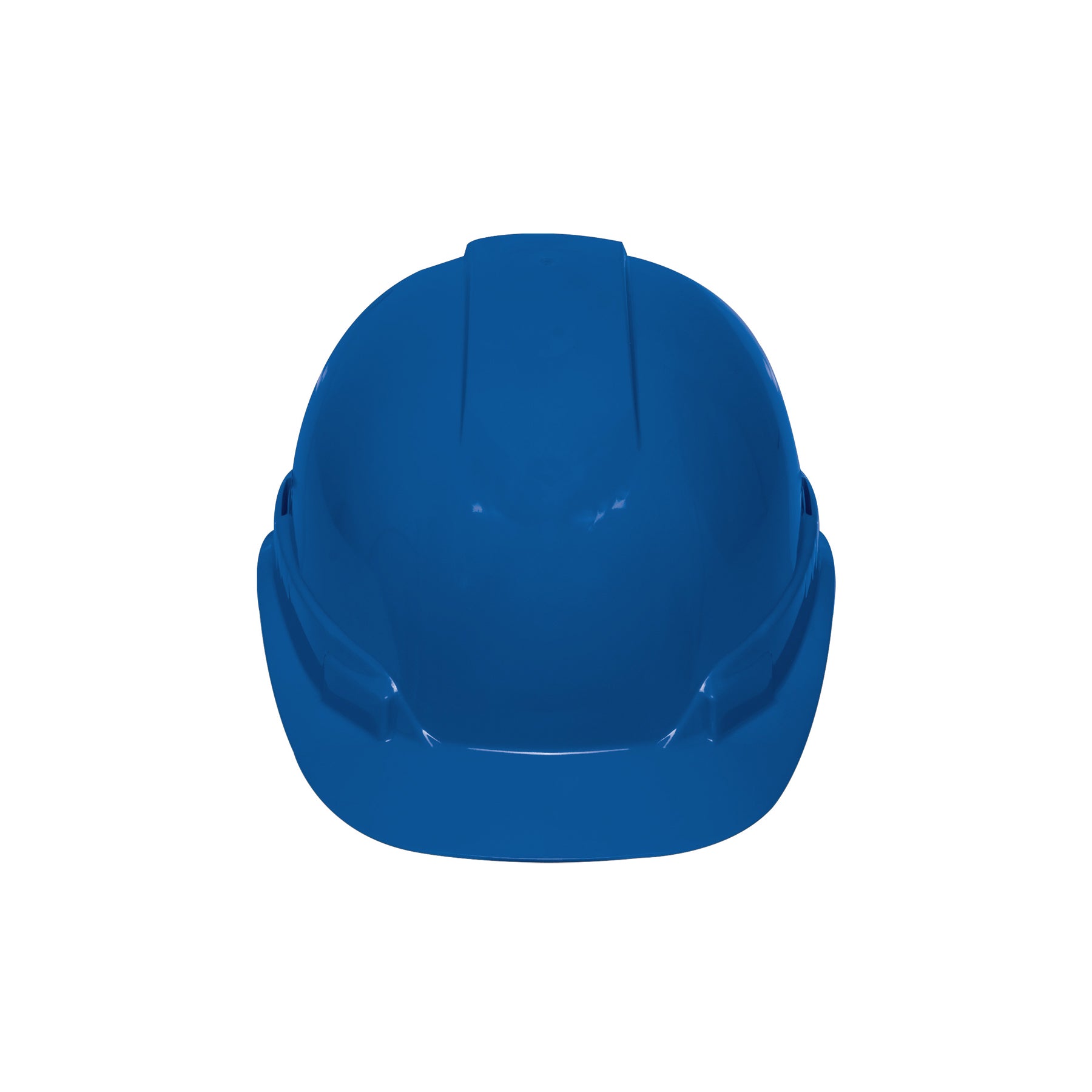Casco de seguridad ventilado, ajuste de matraca, azul