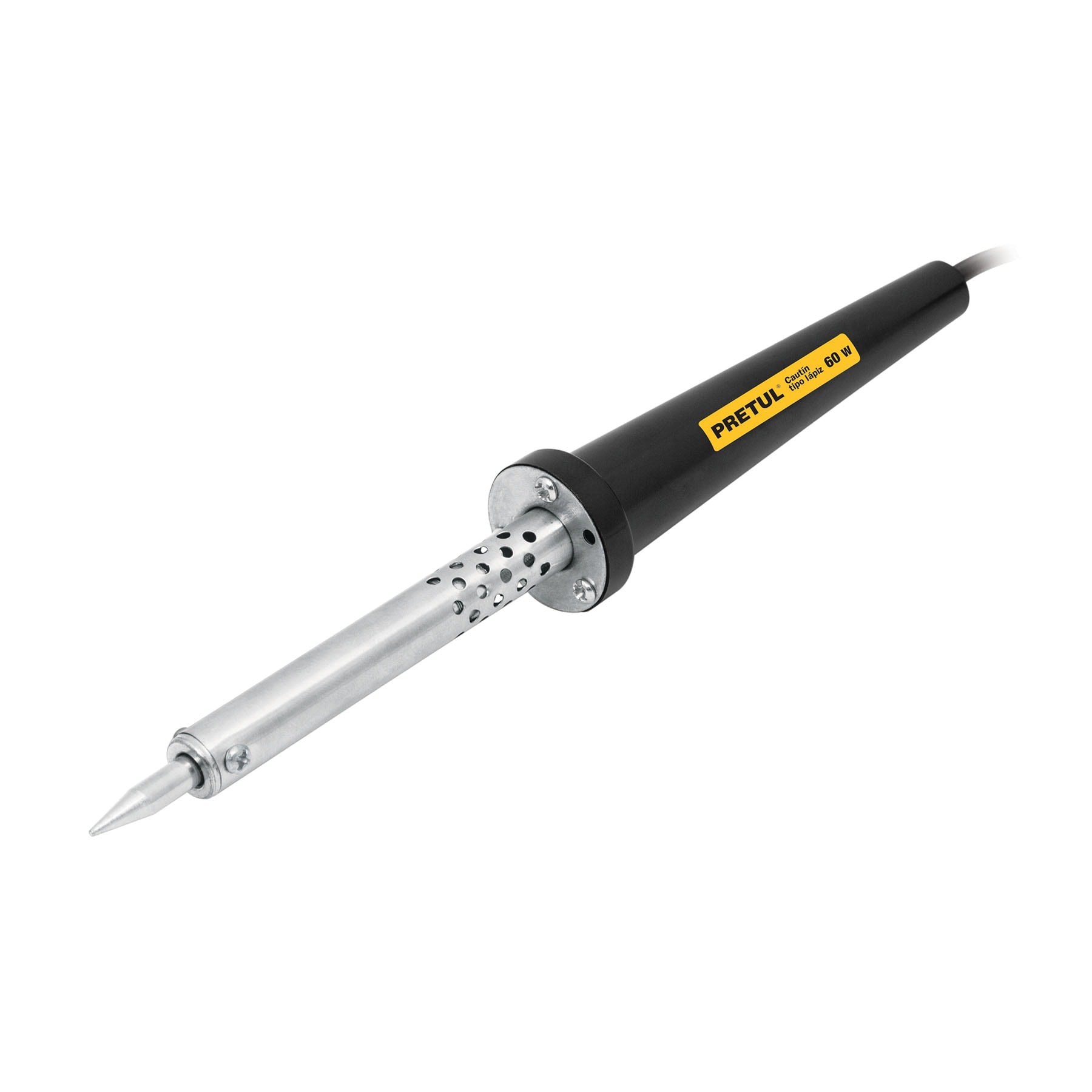 Cautín 60 W tipo lápiz para trabajo pesado, Pretul, CAU-60P2, 22810