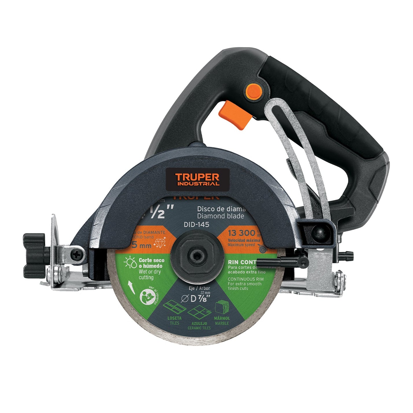 Cortadora para azulejos, 4-1/2", 1320W, TRUPER INDUSTRIAL