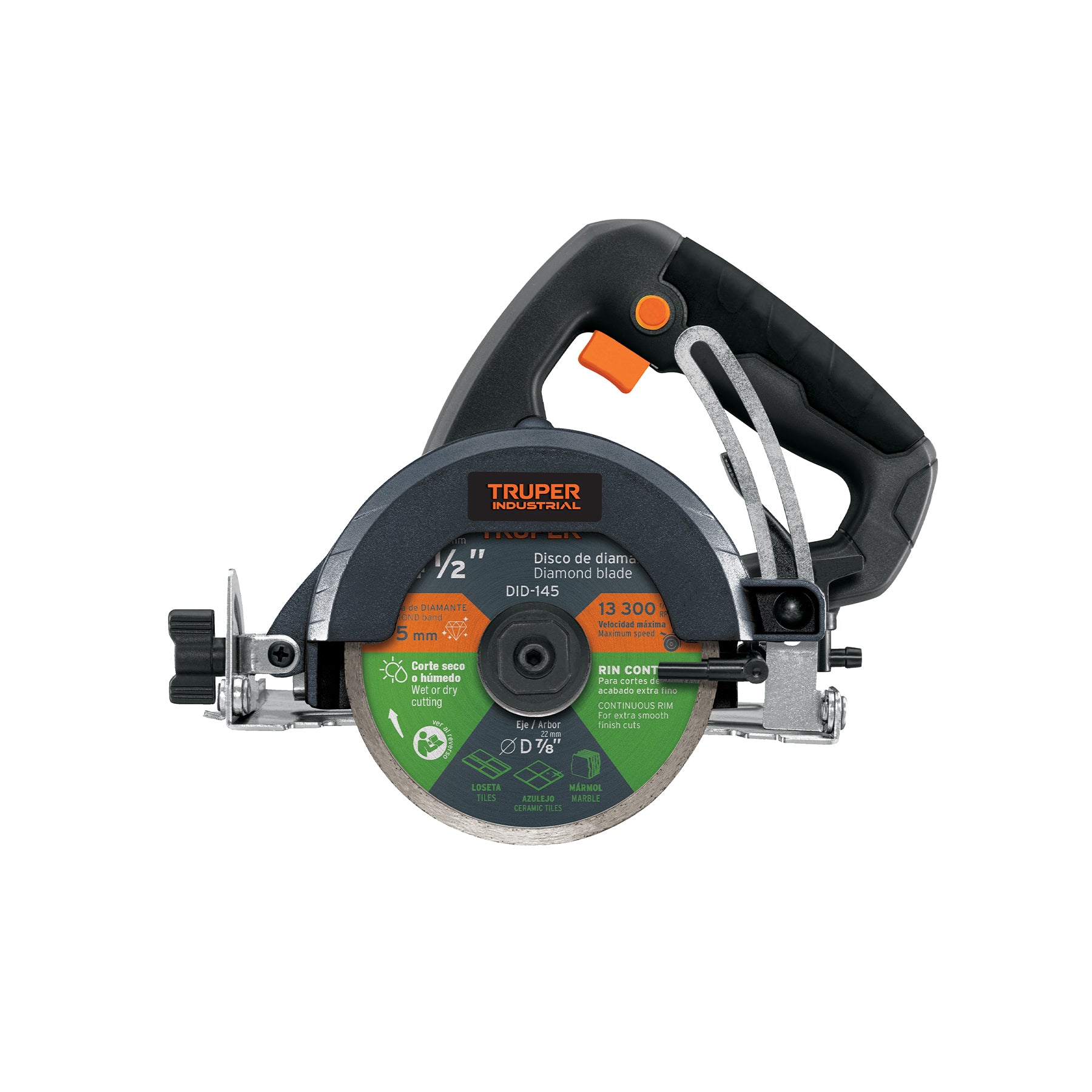 Cortadora para azulejos, 4-1/2", 1320W, TRUPER INDUSTRIAL