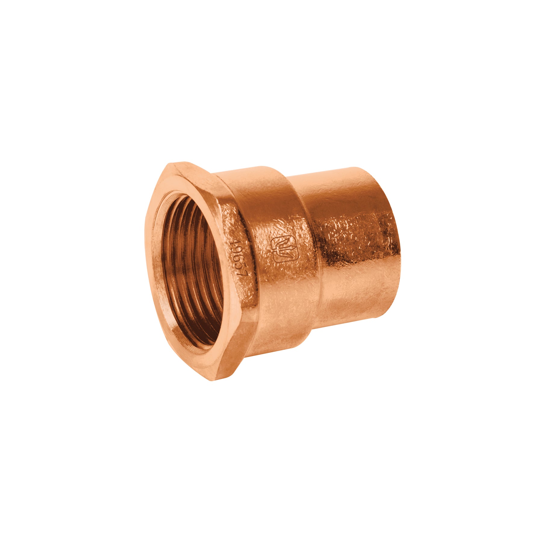 Conector de cobre, rosca interior 3/4", Foset