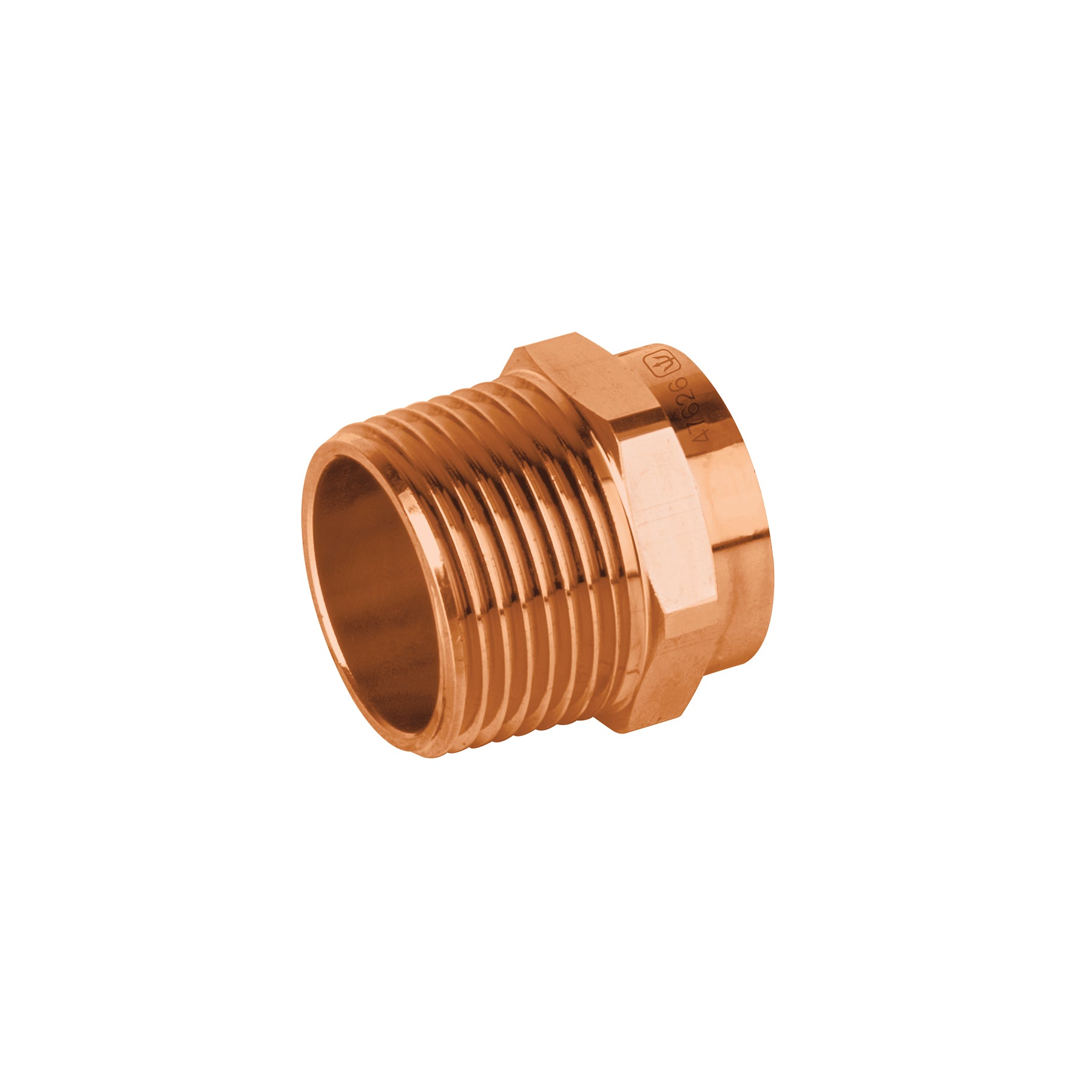 Conector de cobre de rosca exterior 3/4" BASIC, Foset, CC-612B, 47626