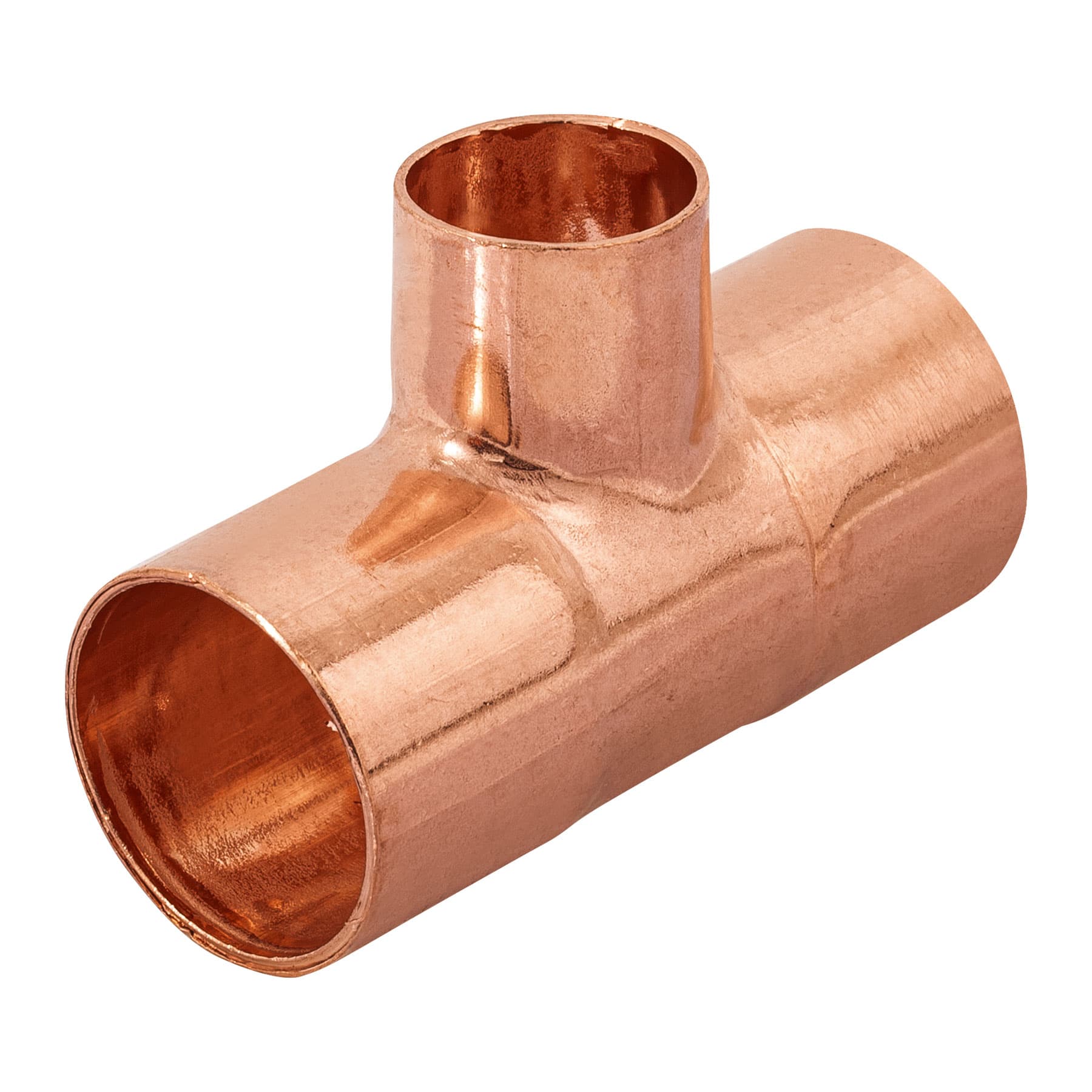Tee reducida de cobre 3/4" x 3/4" x 1/2", Foset, CC-724, 49744