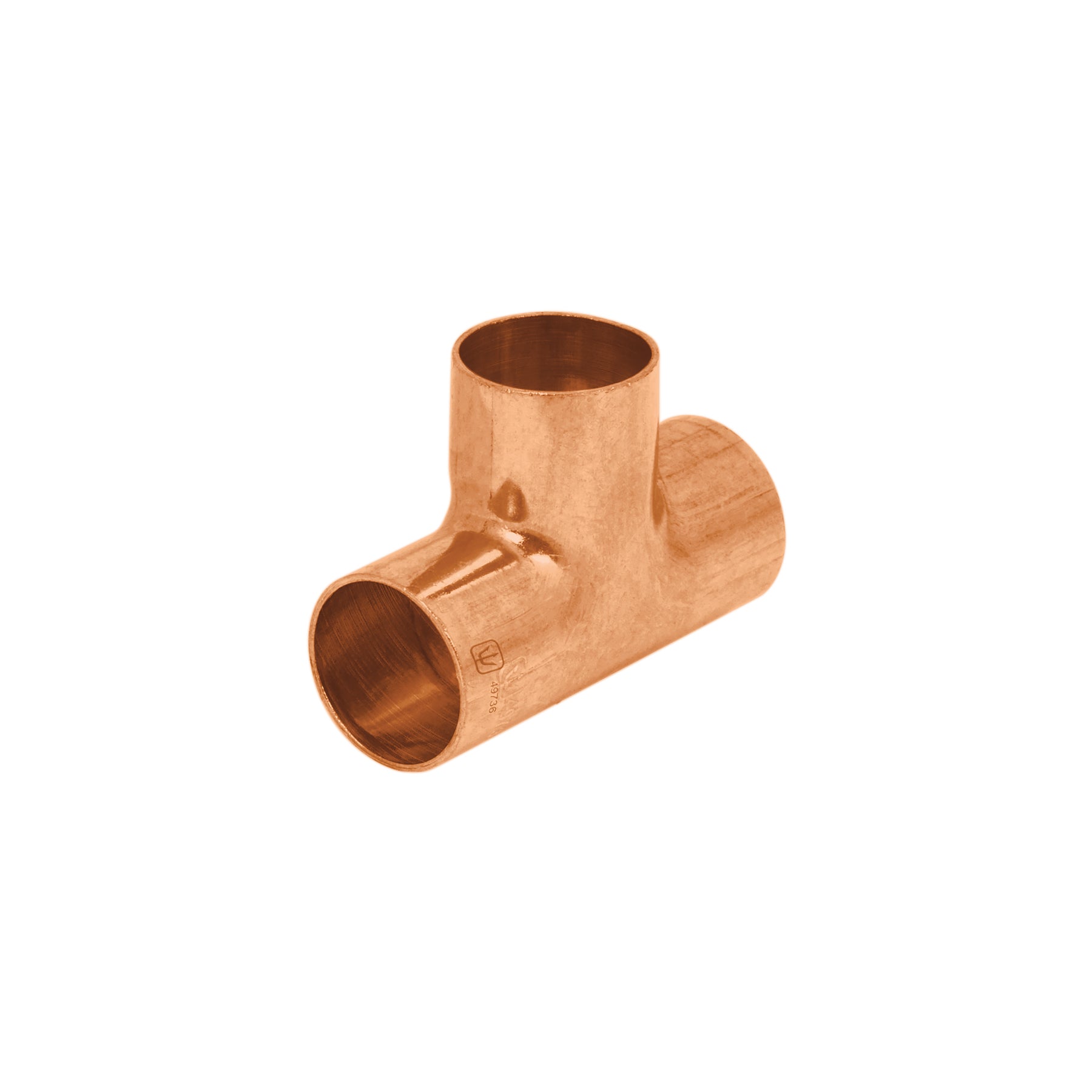 Tee sencilla de cobre 3/4", Foset, CC-762, 49736