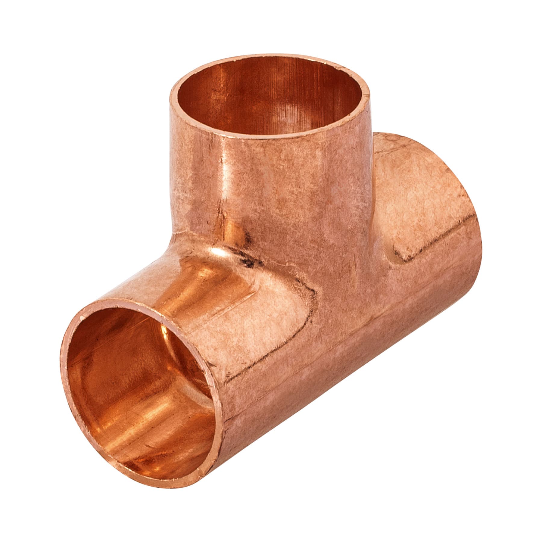 Tee sencilla de cobre 1", Foset