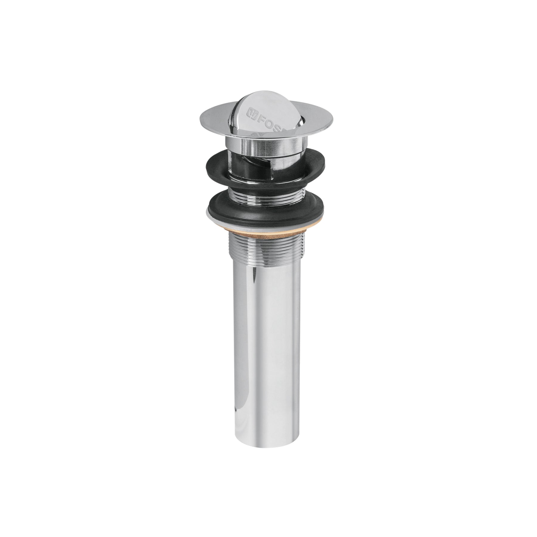 Contra para lavabo, con rebosadero, tipo moneda, cromo, Foset, CE-205, 49983