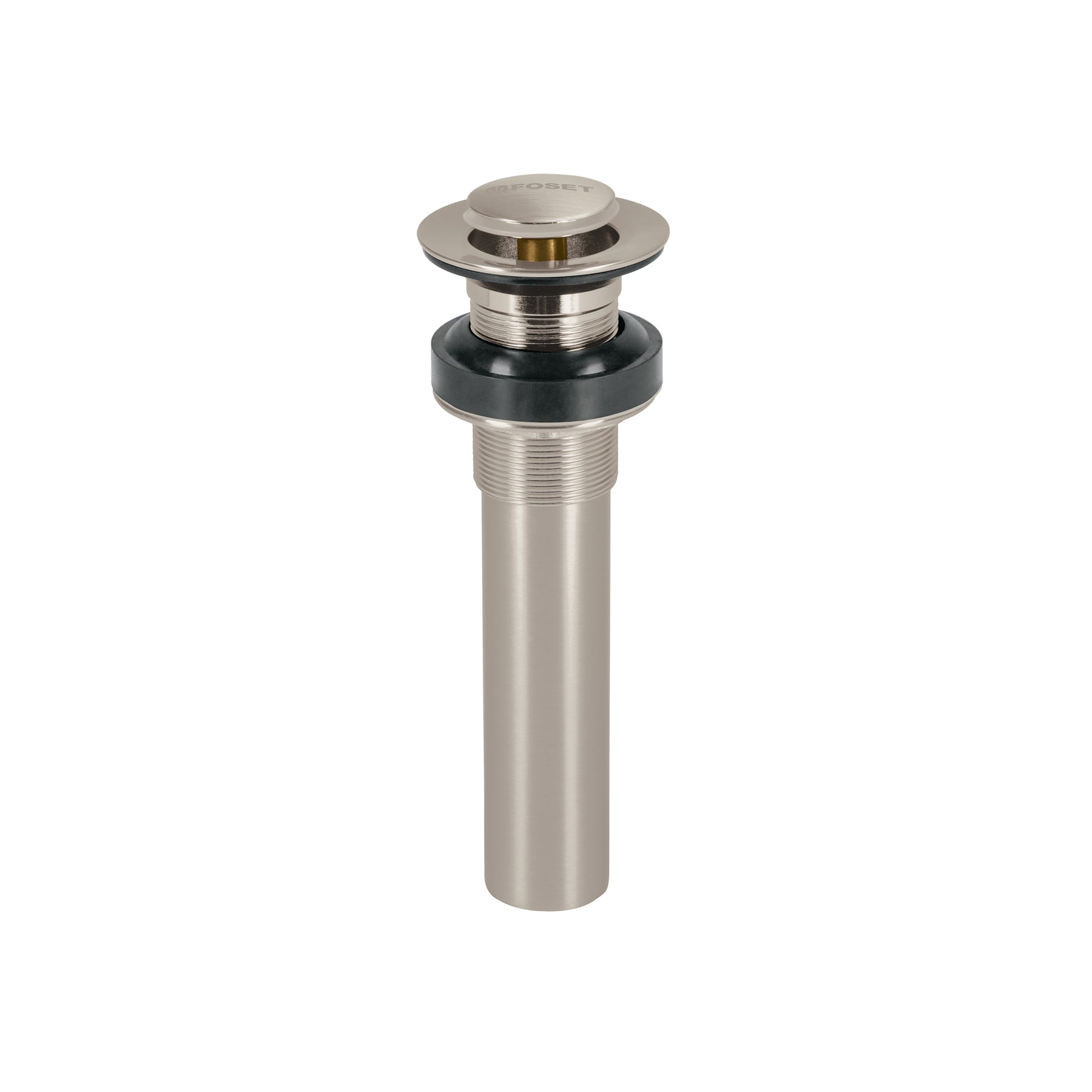 Contra para lavabo, sin rebosadero, sistema push, satín, Foset, CE-206SN, 47038