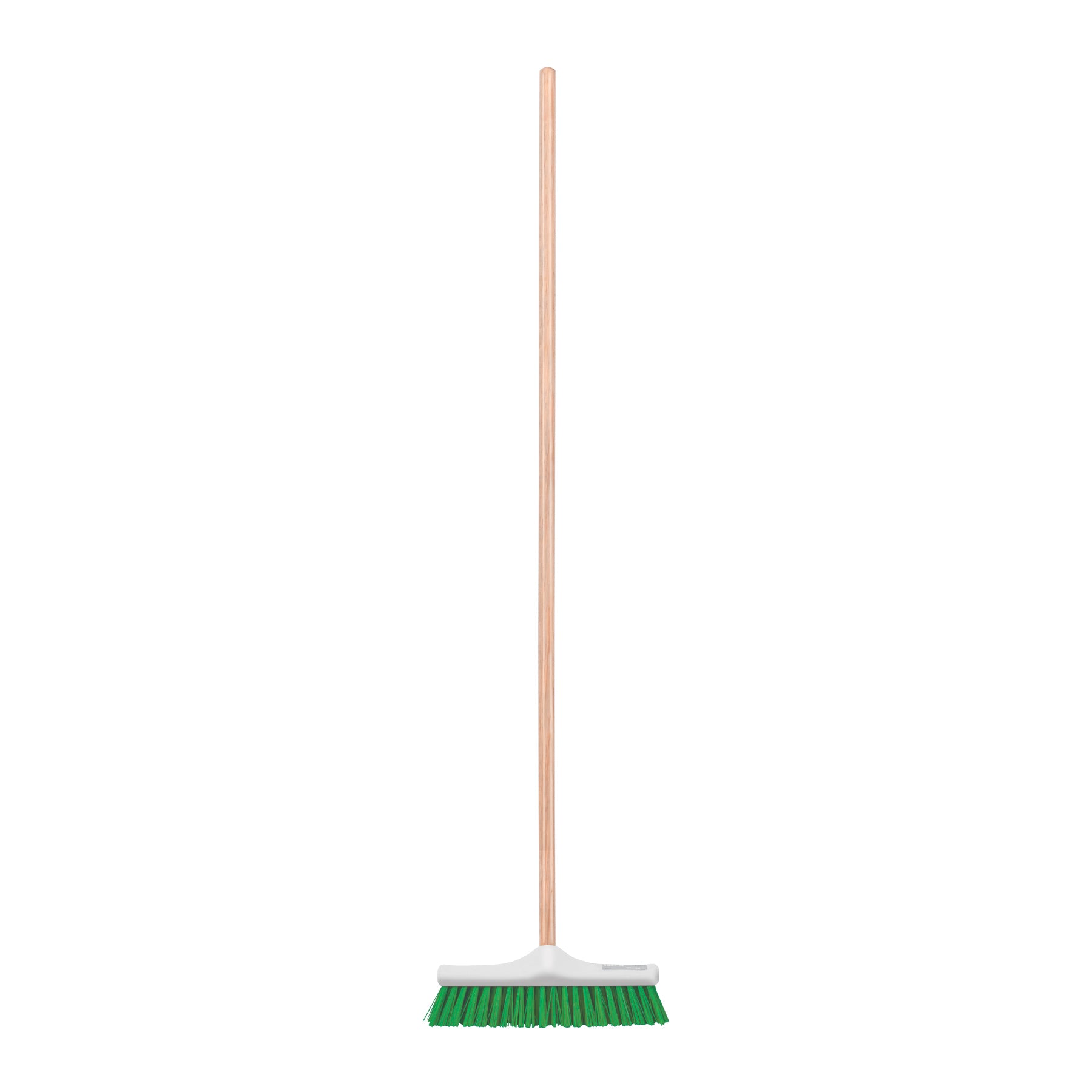 Cepillo industrial cerda rígida de 30 cm, bastón de madera