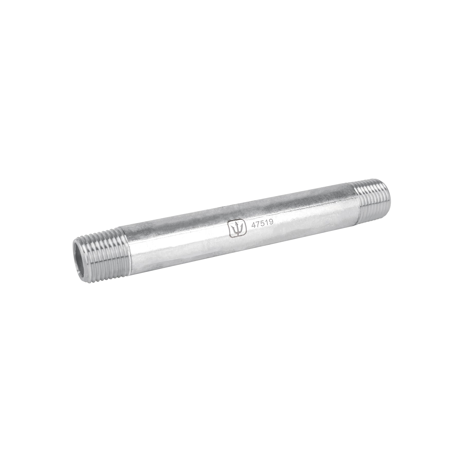 Niple de acero galvanizado 1/2" x 6", Foset