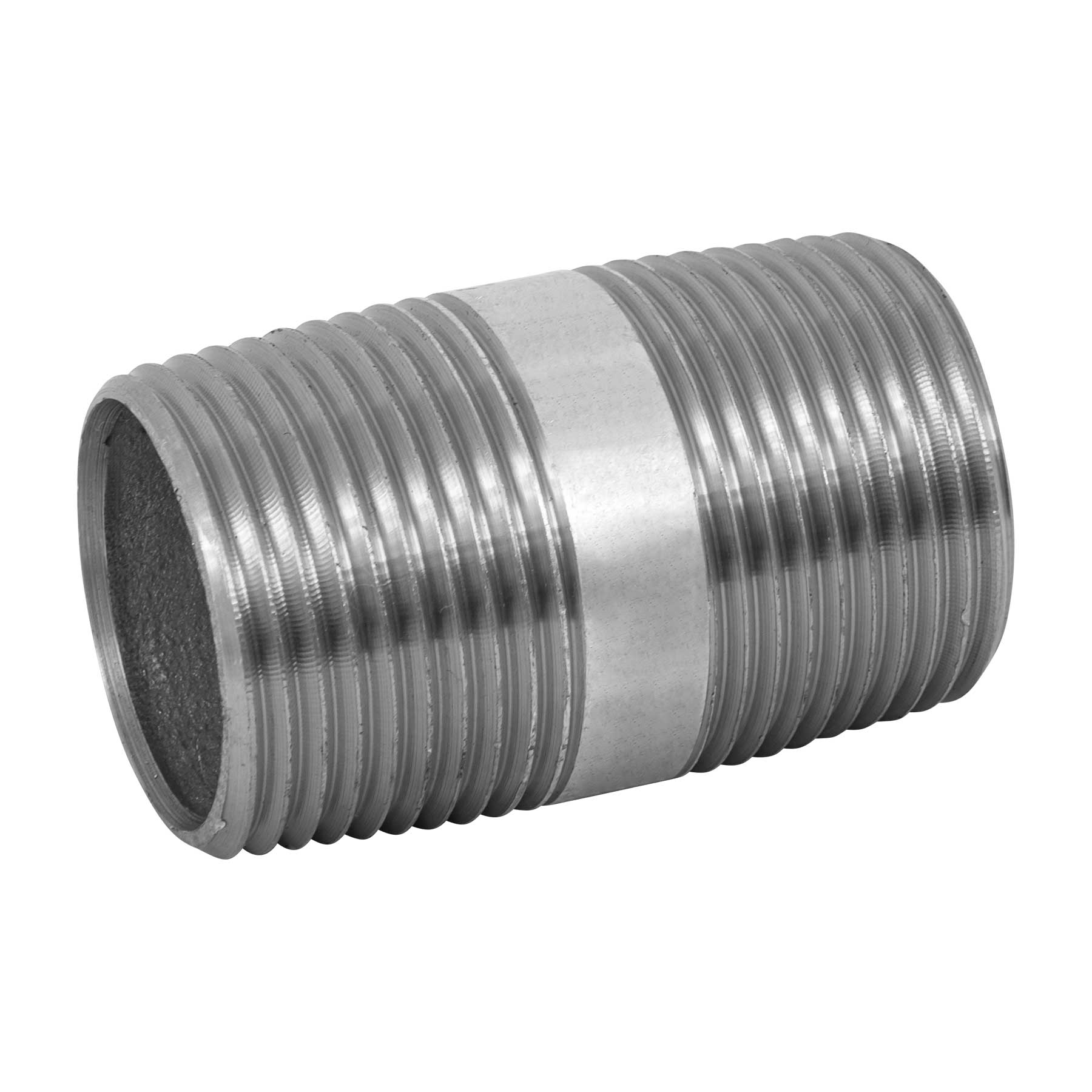 Niple de acero galvanizado 1" x 2", Foset
