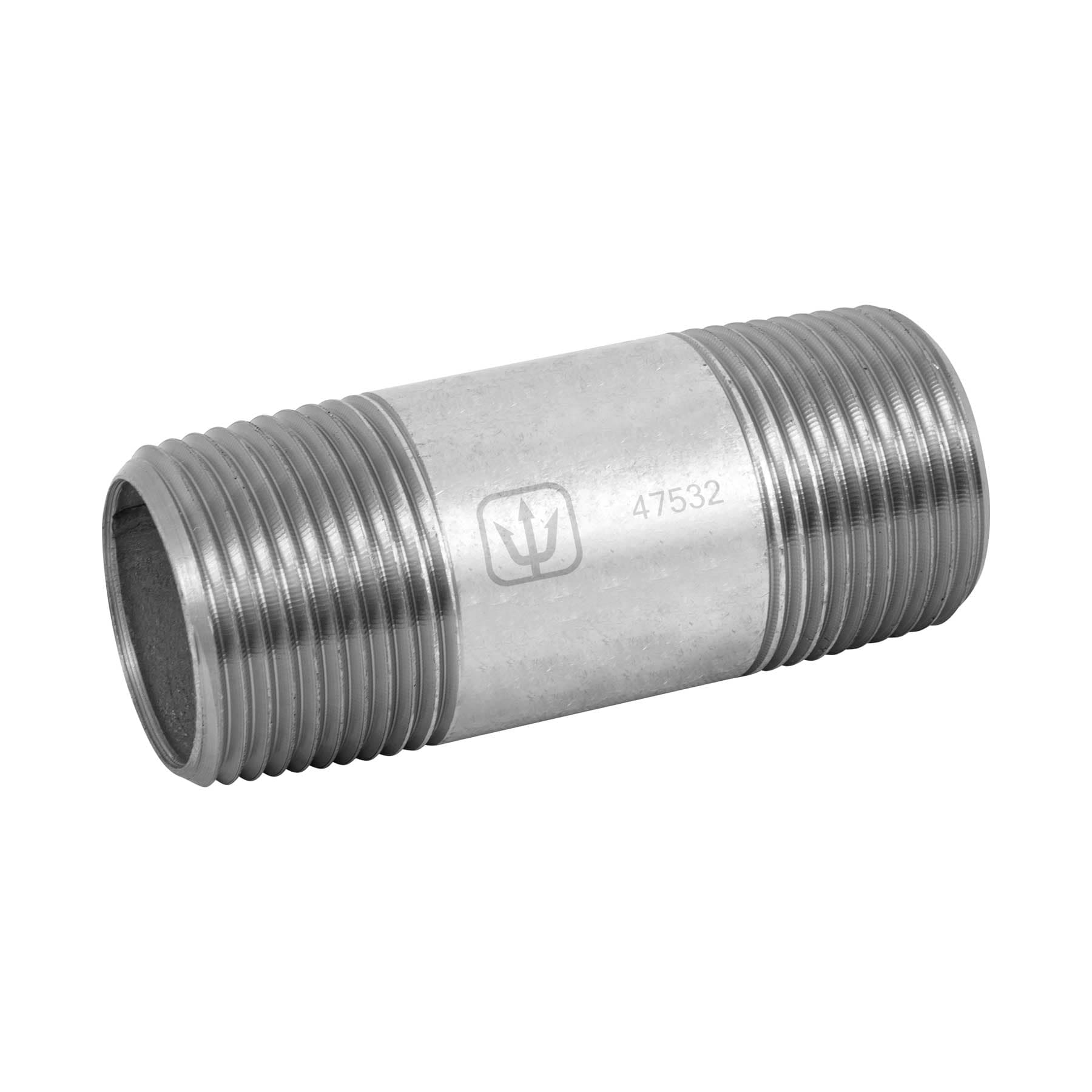 Niple de acero galvanizado 1" x 3", Foset
