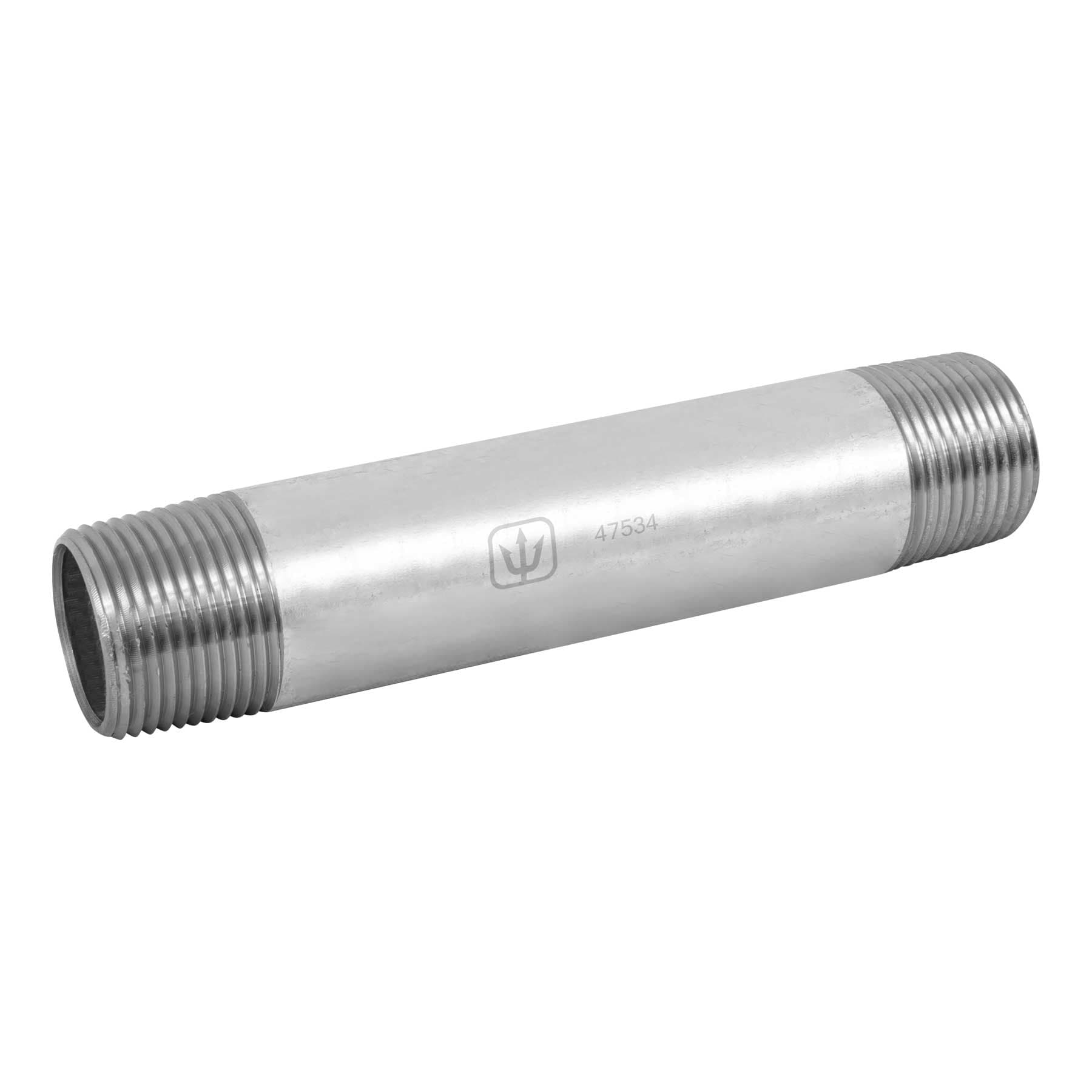 Niple de acero galvanizado 1" x 6", Foset
