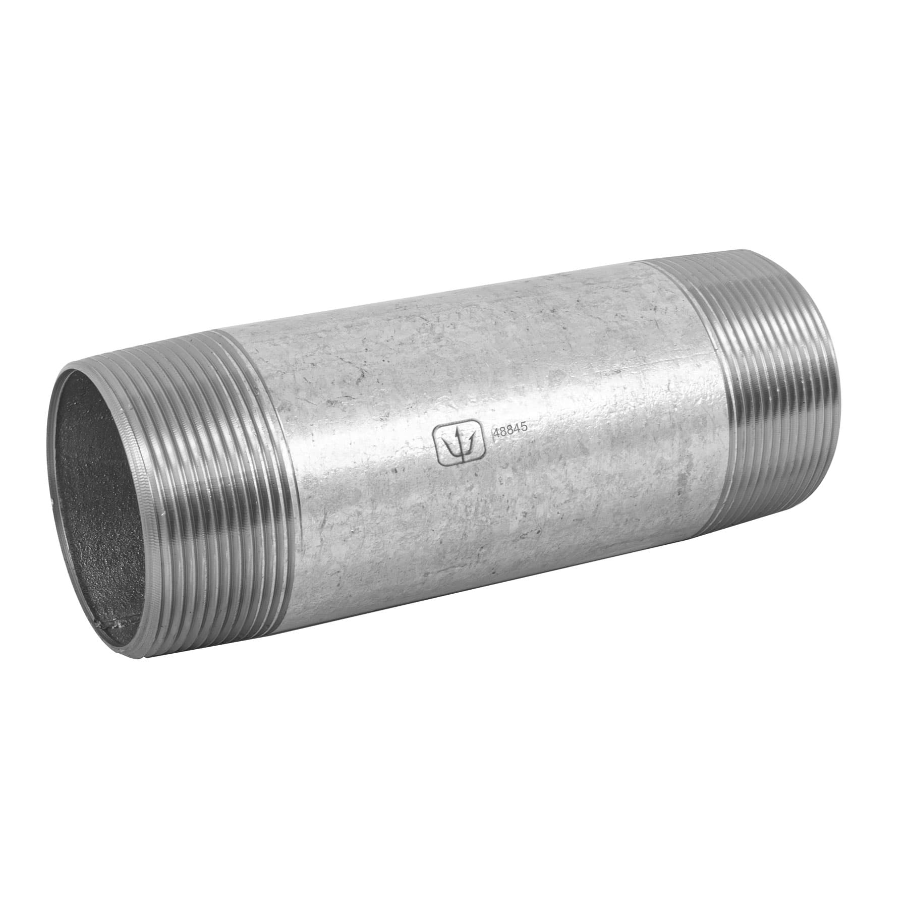 Niple de acero galvanizado 2 x 8", Foset