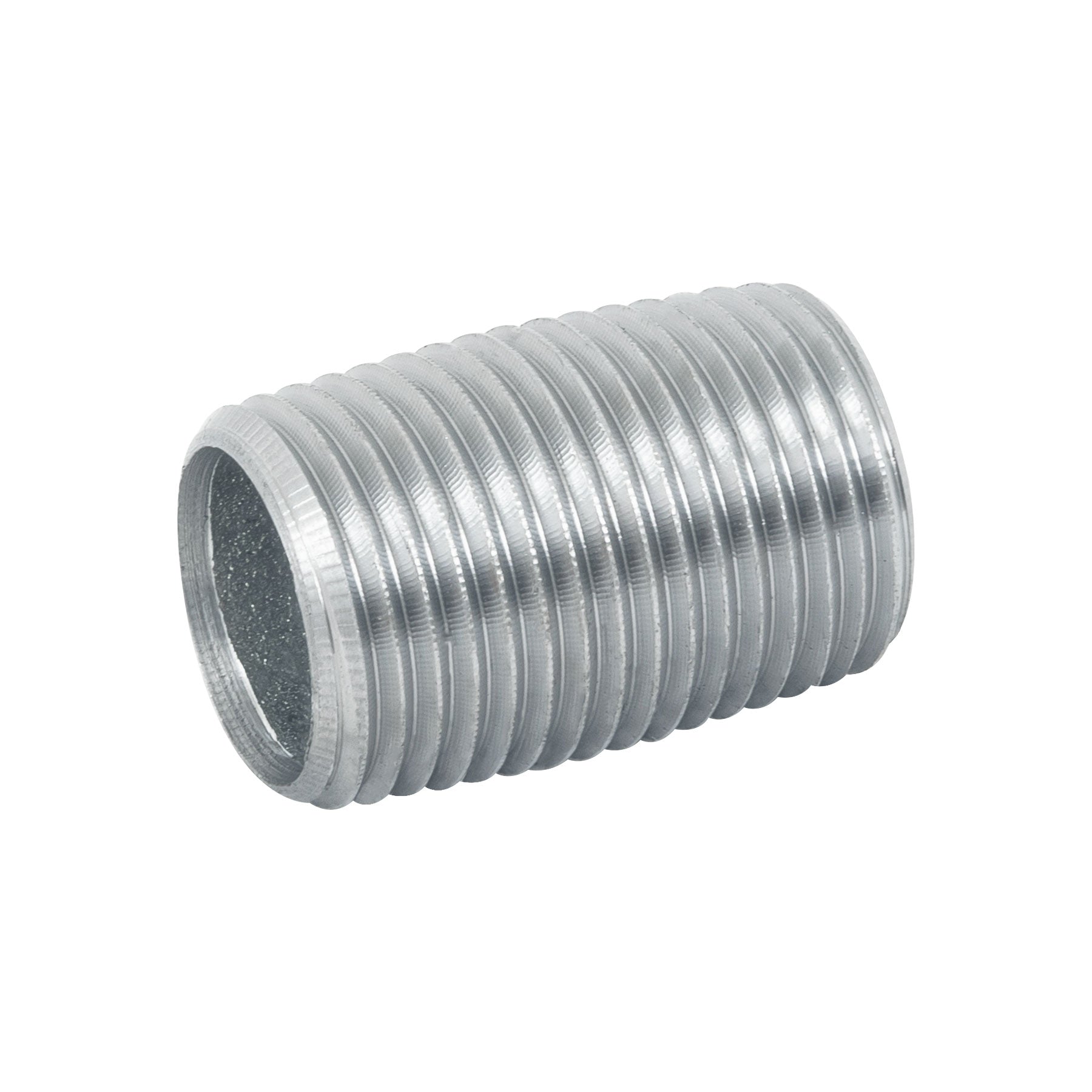 Niple de acero galvanizado 1/2" cuerda corrida, Foset