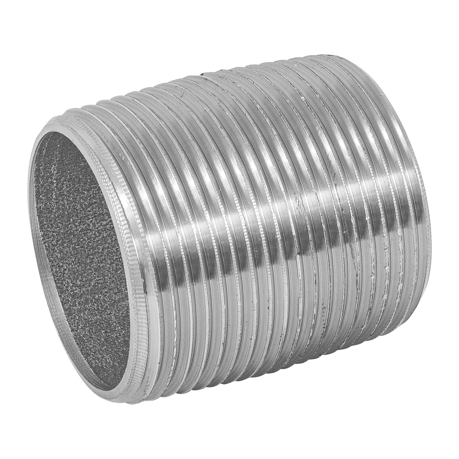 Niple de acero galvanizado 1-1/4" cuerda corrida, Foset