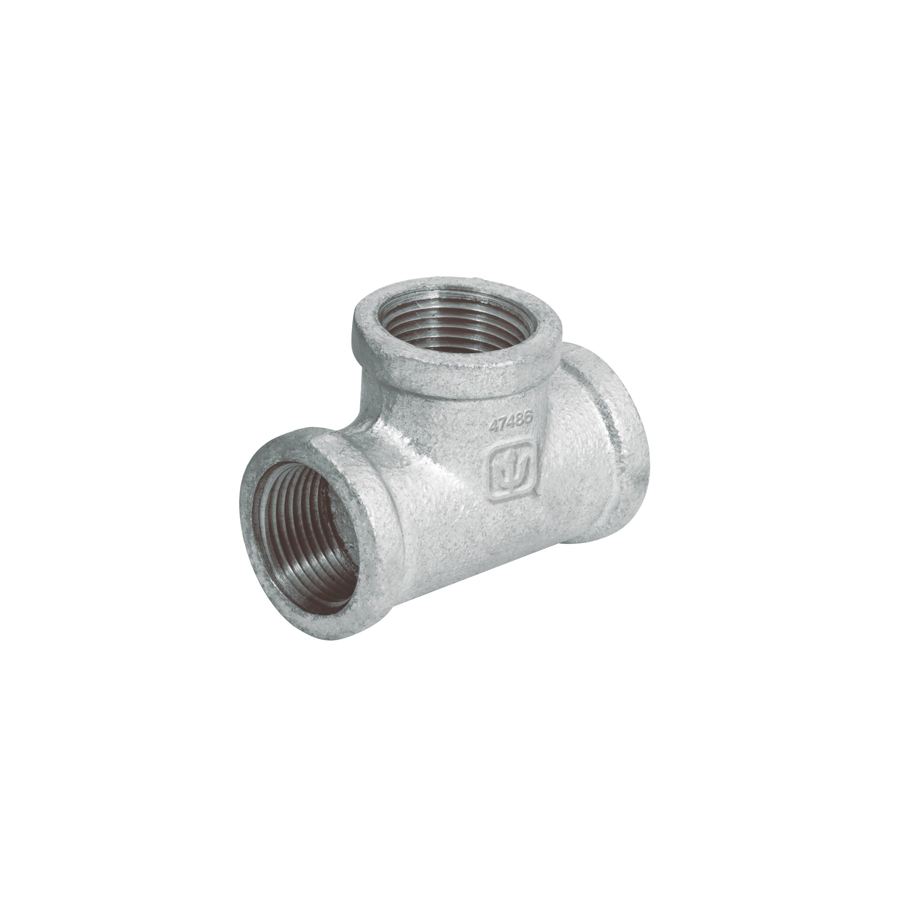 Tee sencilla 3/4" acero galvanizado, Foset
