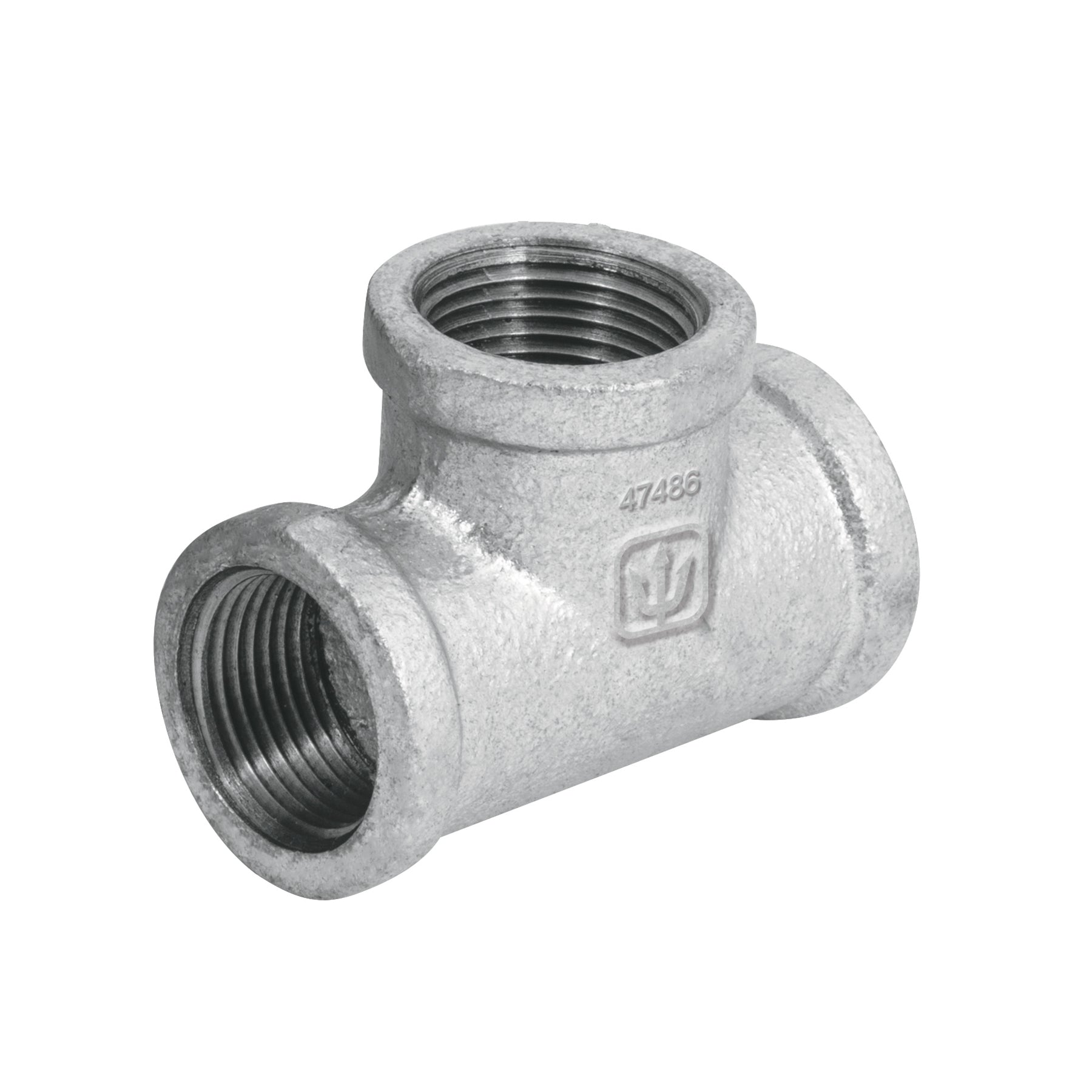 Tee sencilla 3/4" acero galvanizado, Foset
