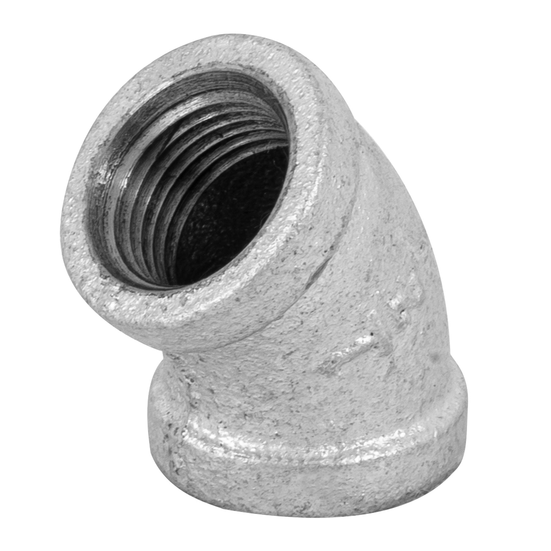 Codo 45∞ acero galvanizado de 1/2", Foset