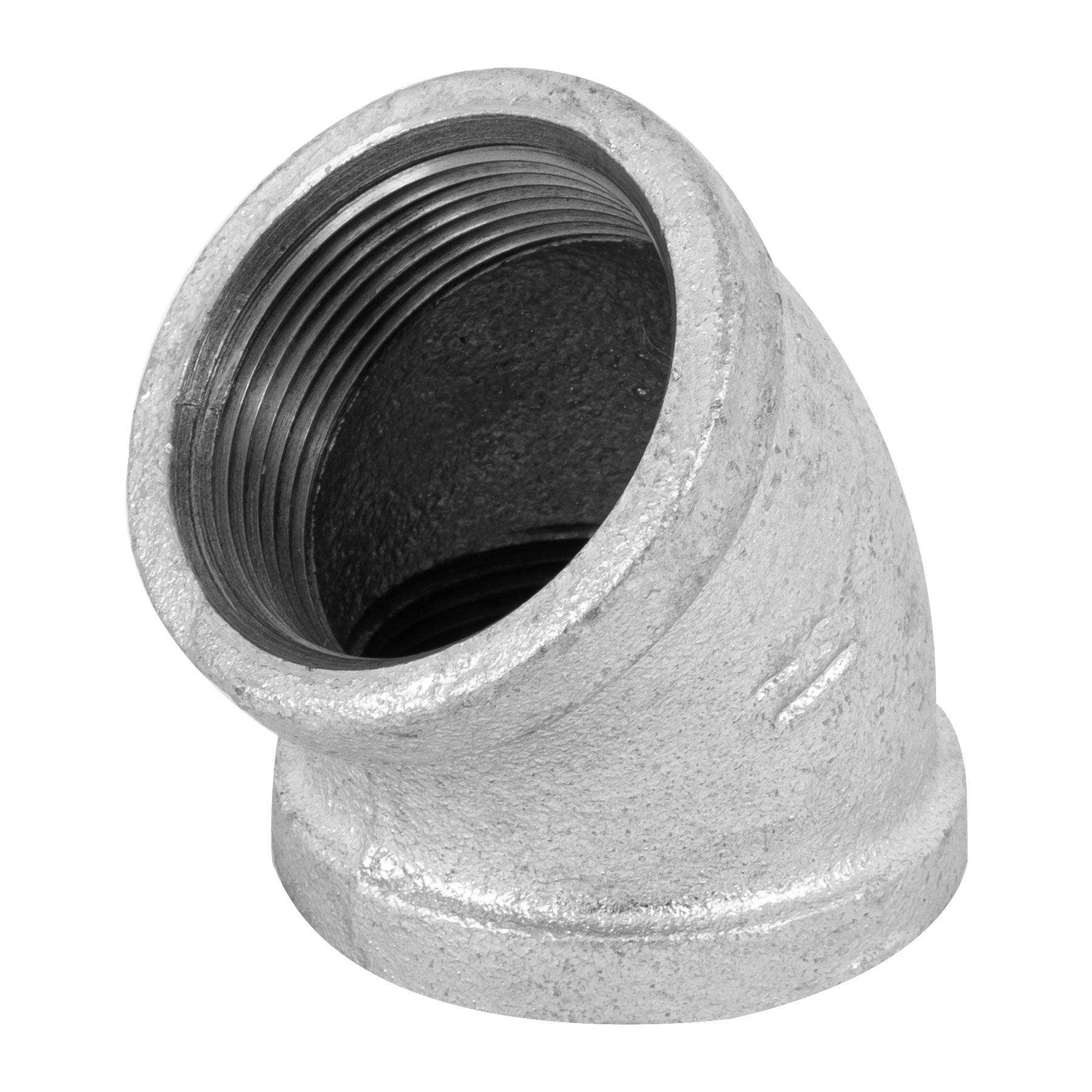 Codo 45∞ acero galvanizado de 1-1/2", Foset