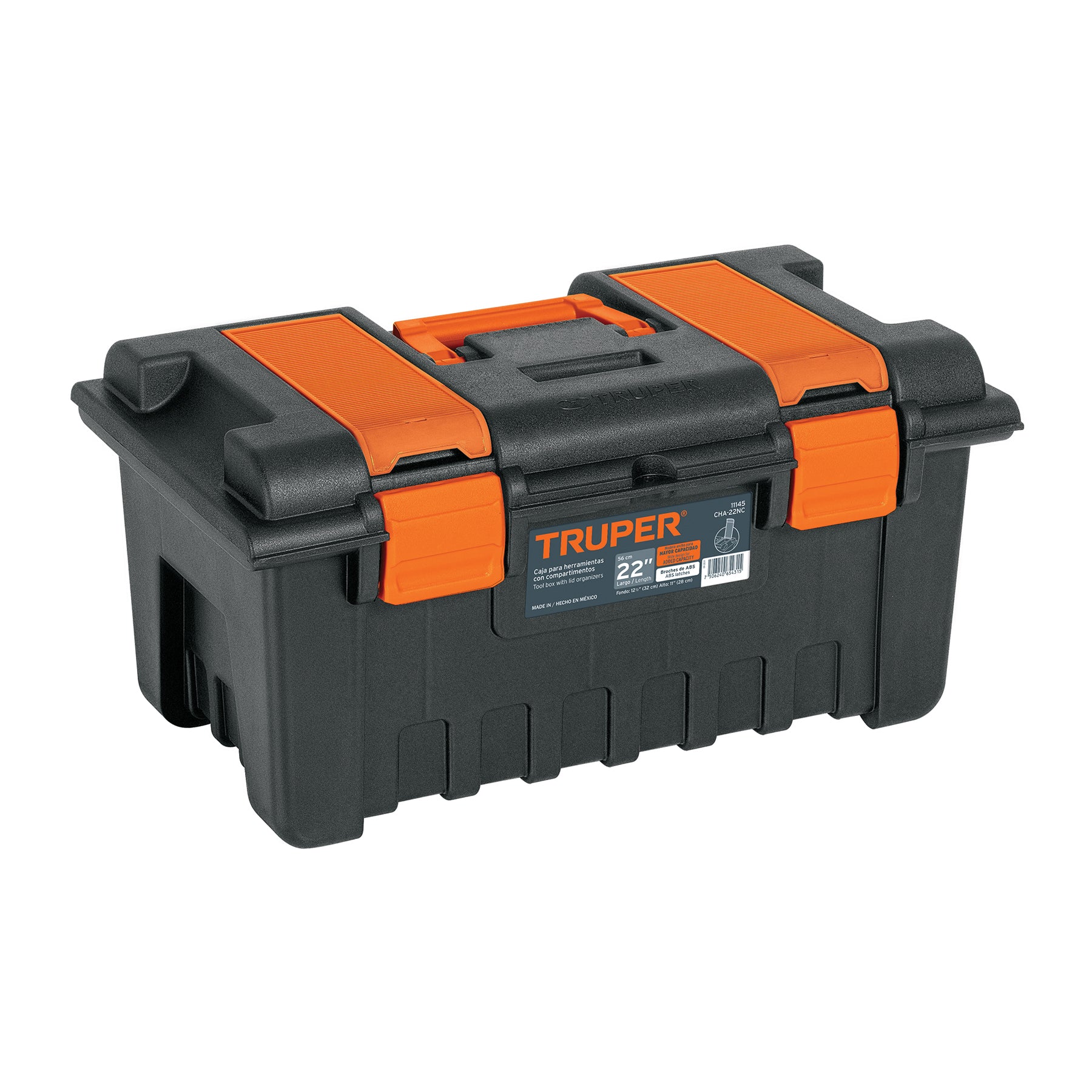 Caja para herramienta de 22" con compartimentos, Truper