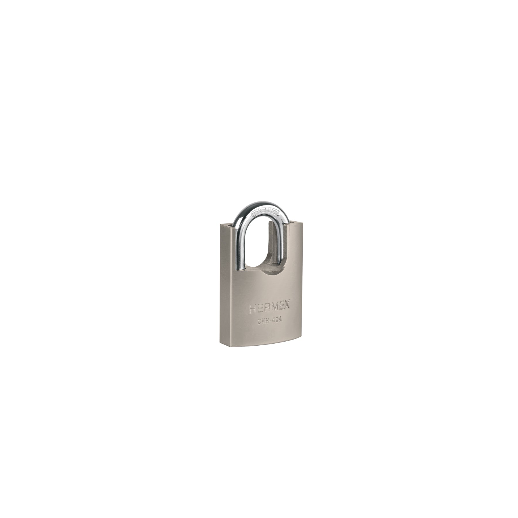 Candado de hierro 40 mm con coraza, llave anti-ganzúa