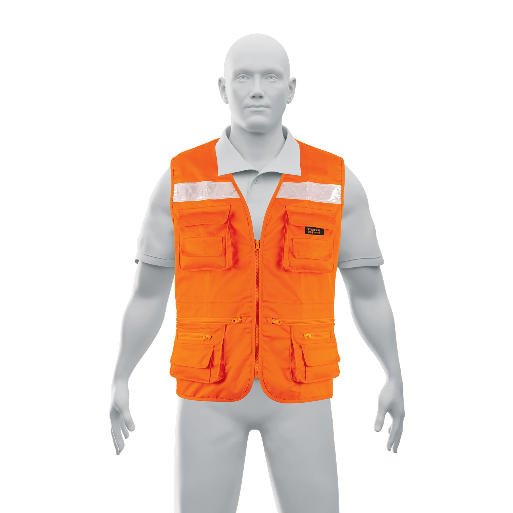 Chaleco brigadista reforzado, naranja, XG, TRUPER EXPERT