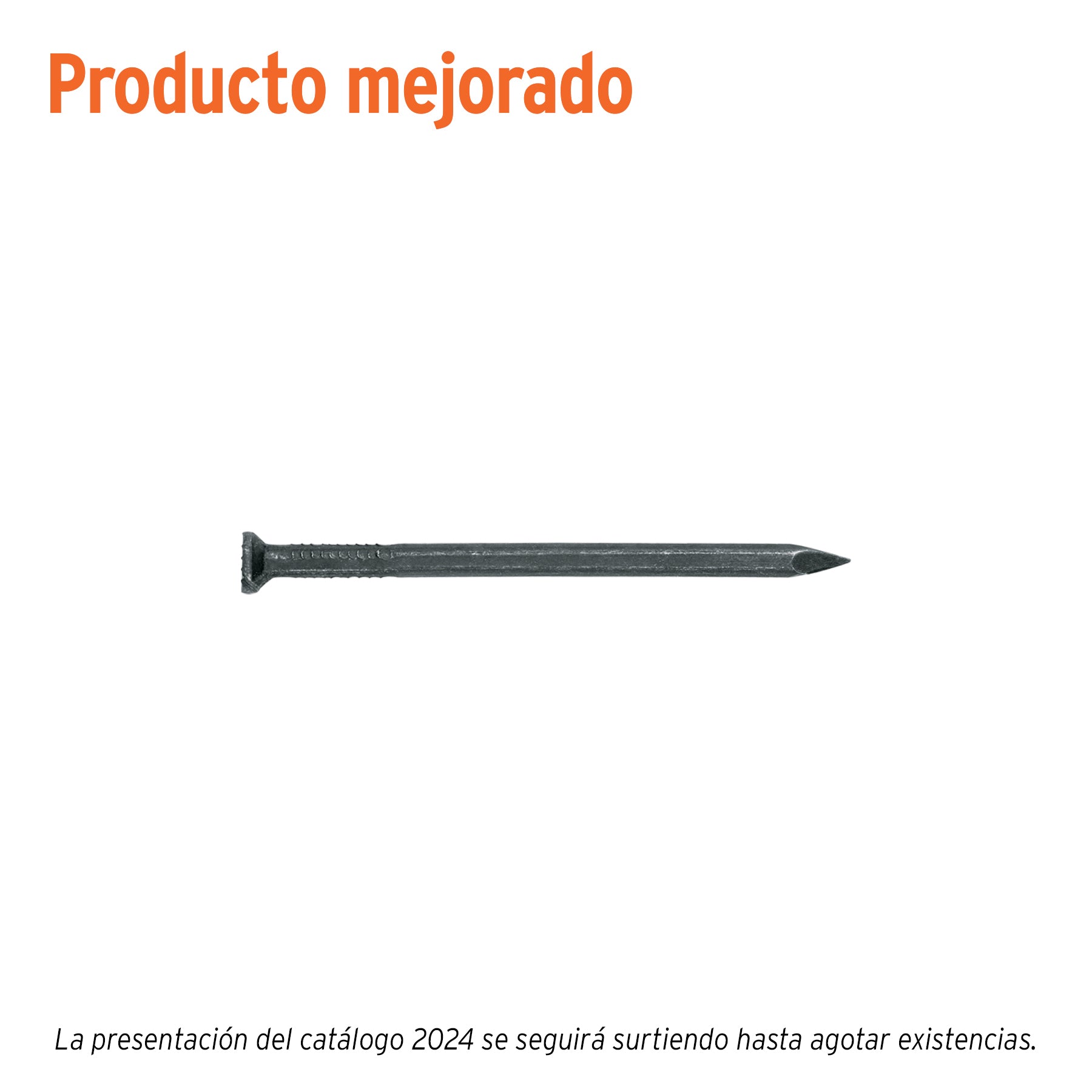 Bolsa con 1 kg de clavos para concreto negros 2-1/2", Fiero
