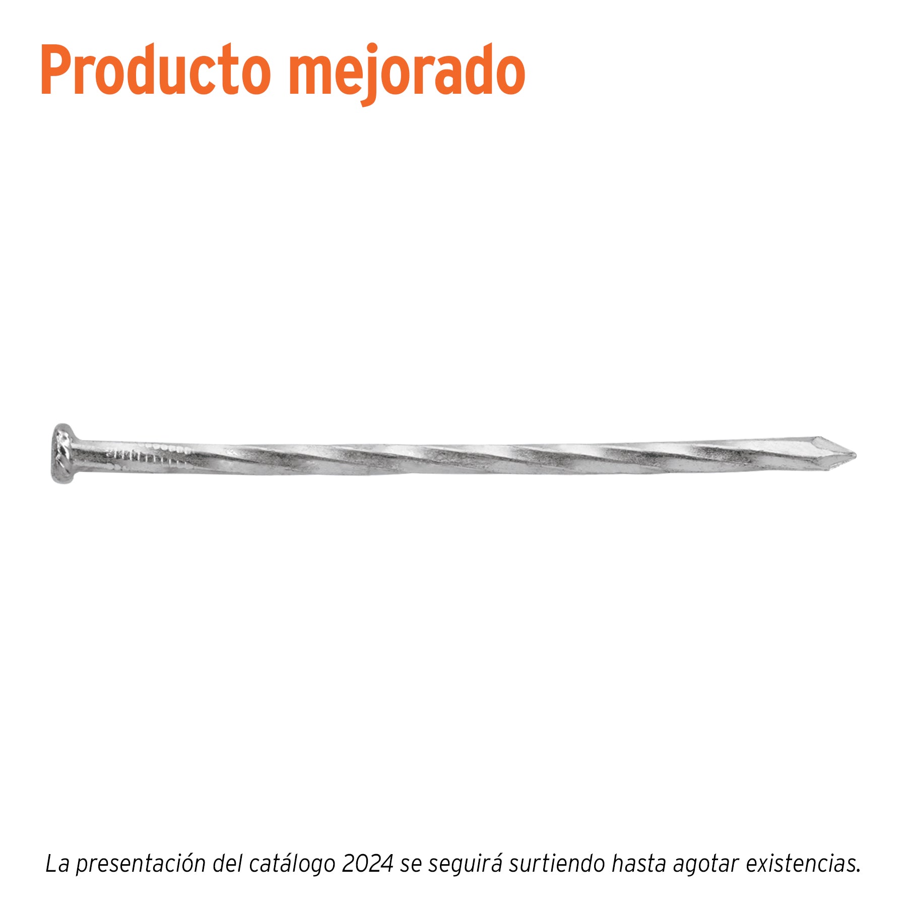 Bolsa con 1 kg de clavos para concreto galvanizados 4"