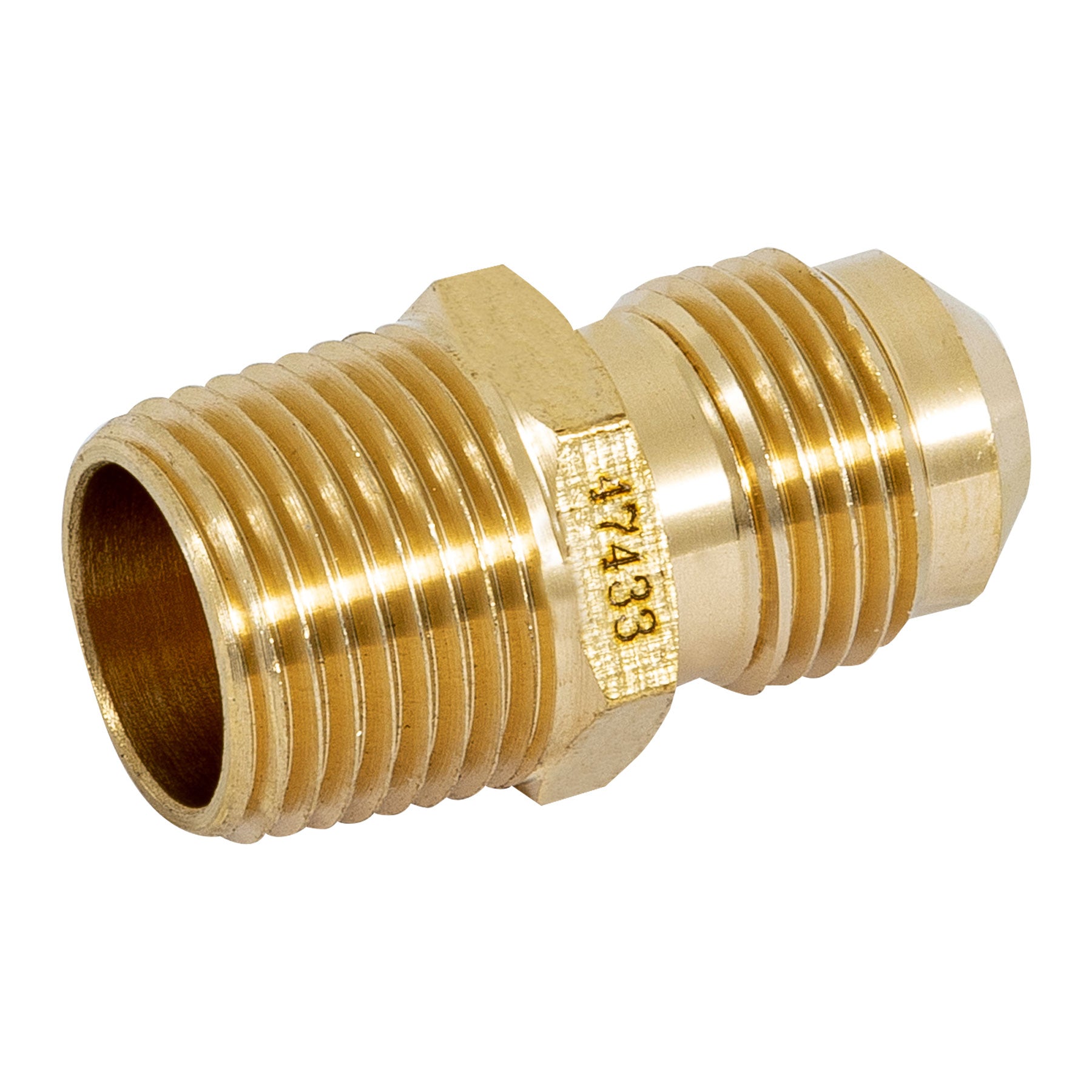 Niple terminal de latón de 3/8" X 3/8", Foset