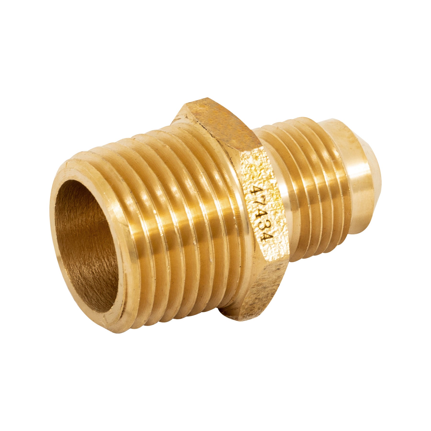 Niple terminal de latón de 3/8" X 1/2", Foset