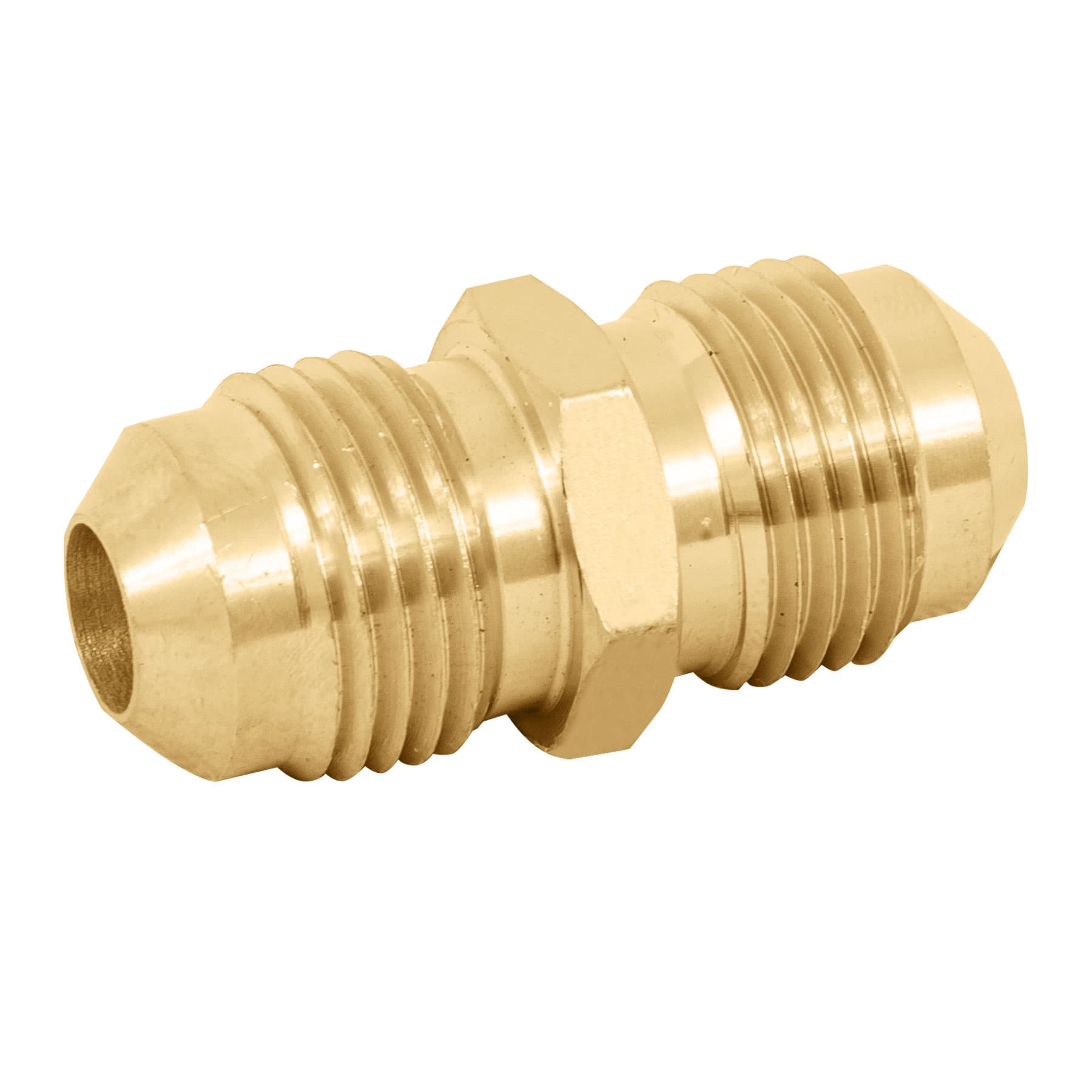 Niple unión de latón de 3/8" X 3/8", Foset
