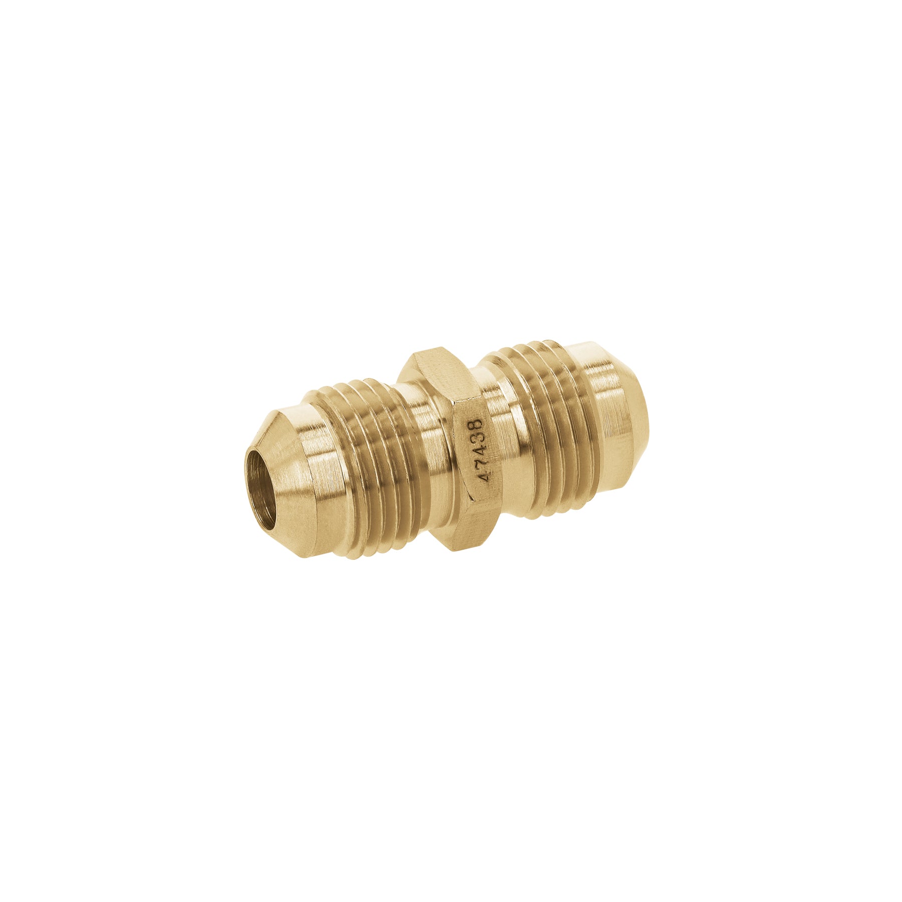 Niple unión de latón de 3/8" X 3/8", Foset