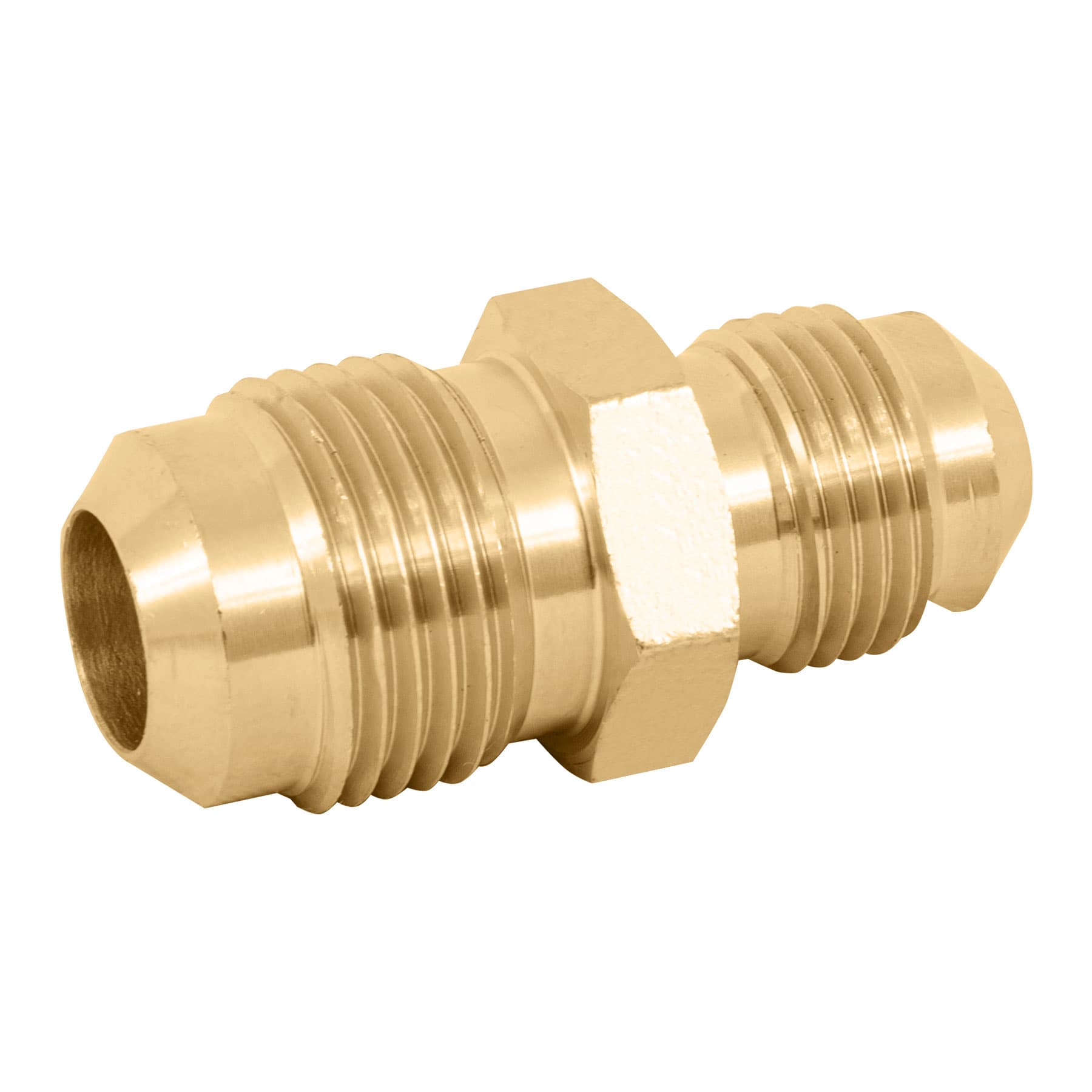 Niple unión de latón de 3/8" X 1/2", Foset