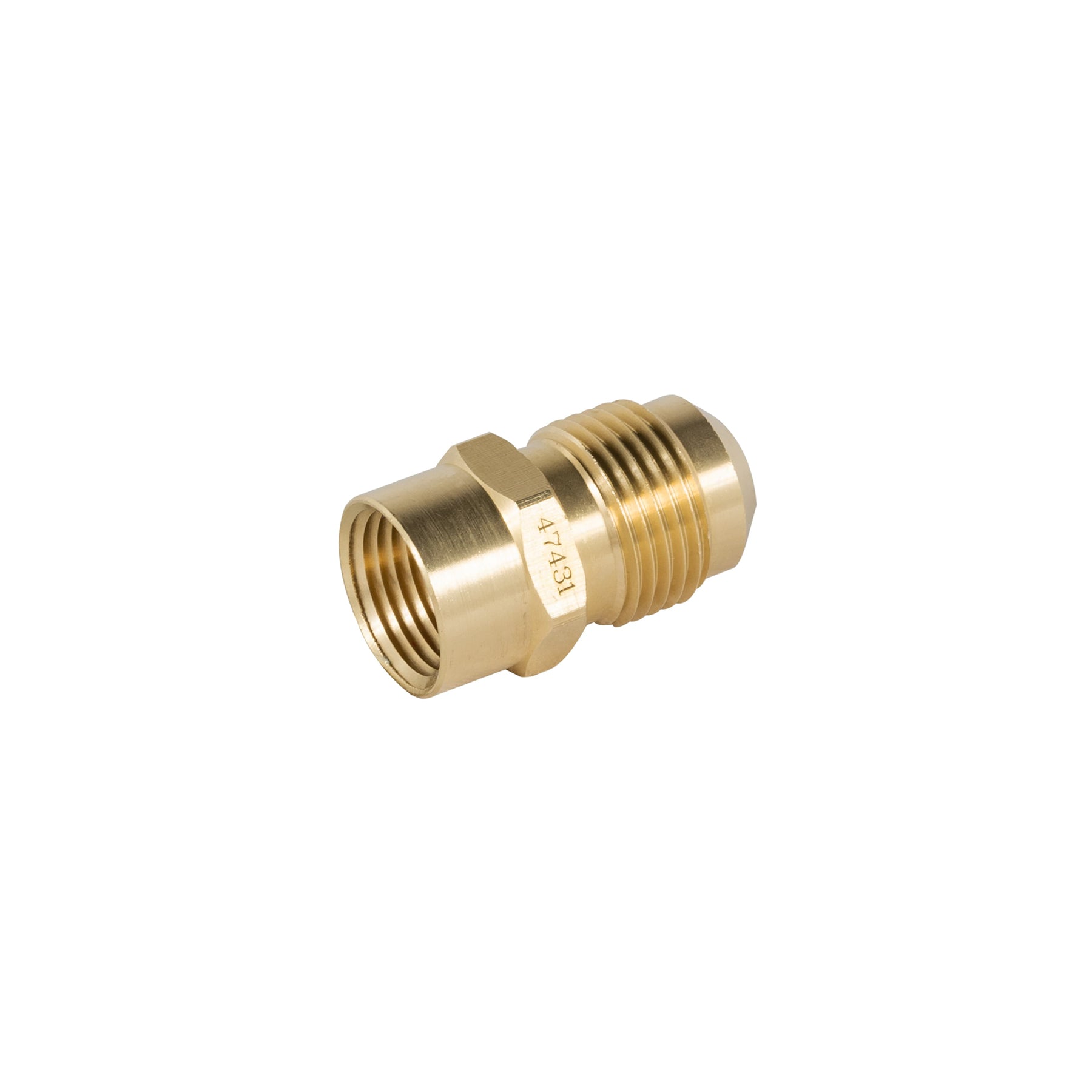 Niple campana de latón de 1/2" X 3/8", Foset