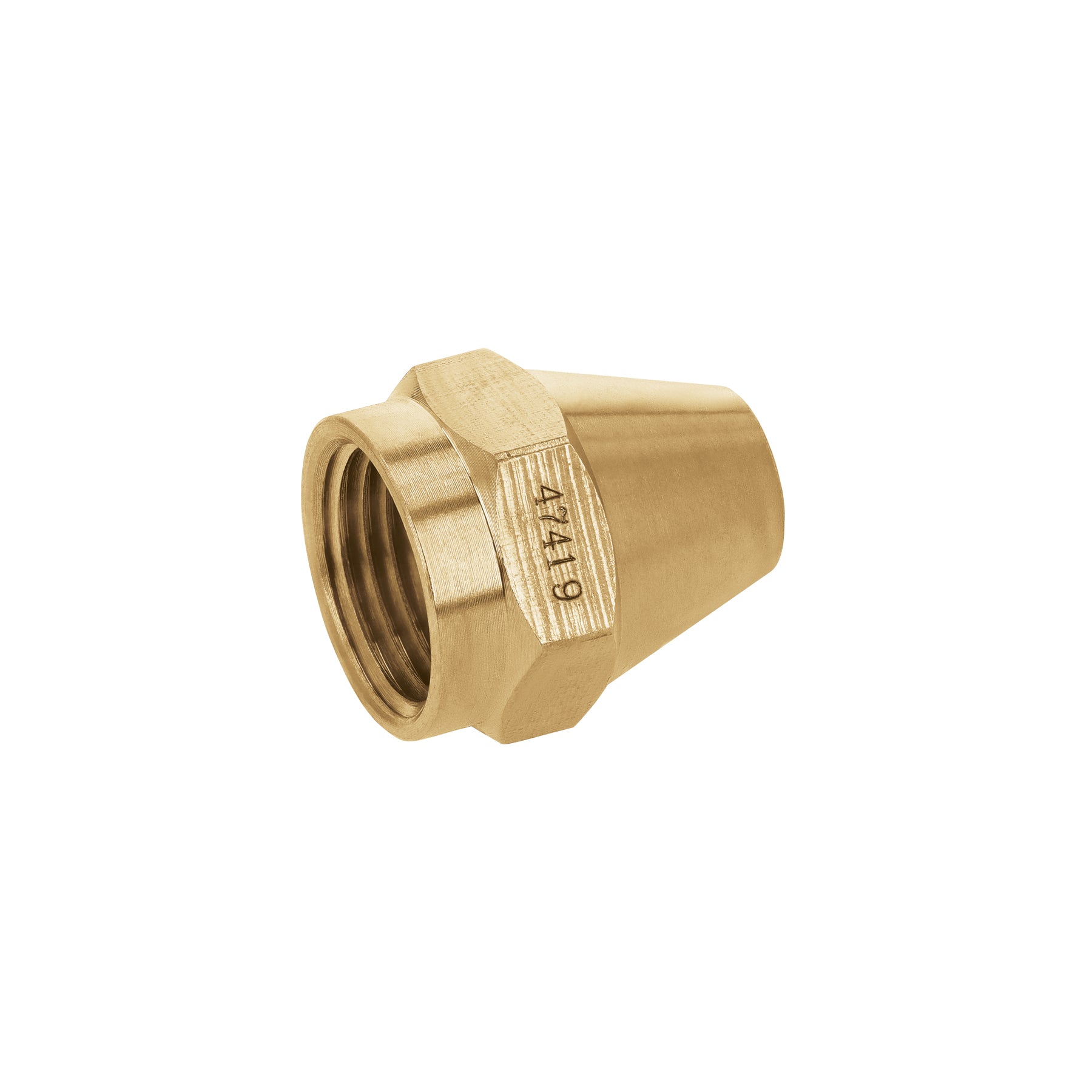 Tuerca cónica de latón 3/8", Foset