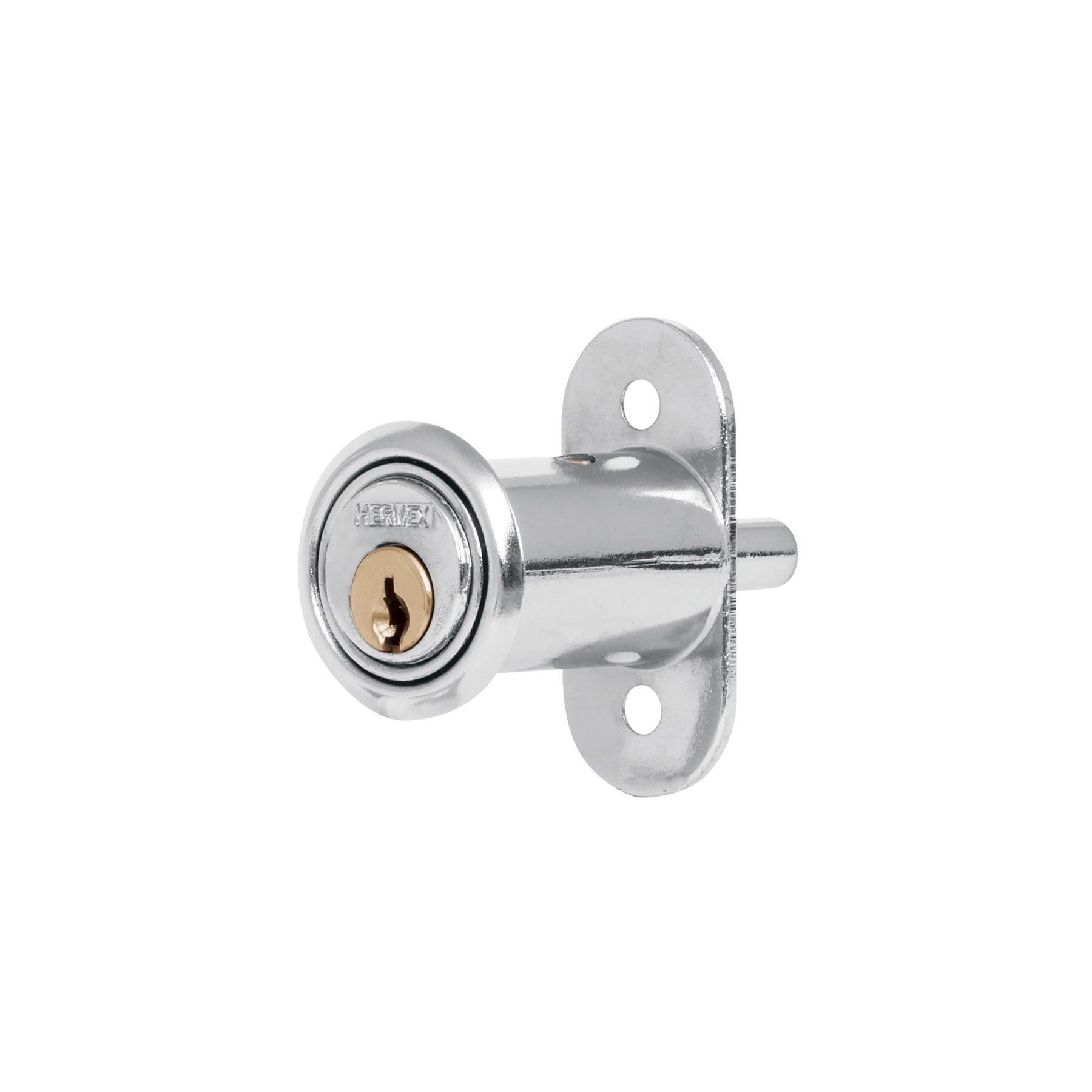 Cerradura para mueble, modelo 20, cromo, Hermex, CM-20C, 43561
