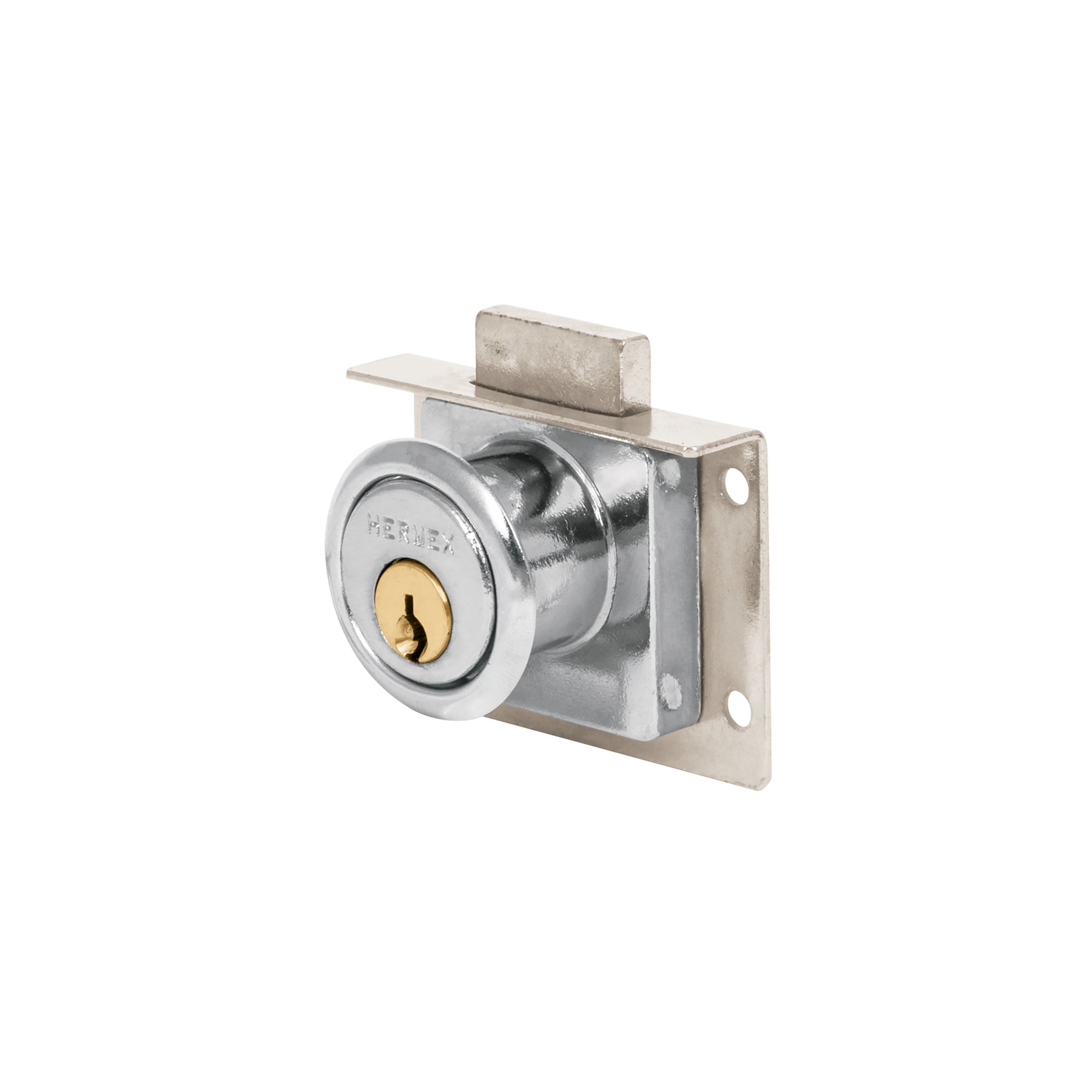 Cerradura para mueble, modelo 24, cromo, Hermex, CM-24C, 43557