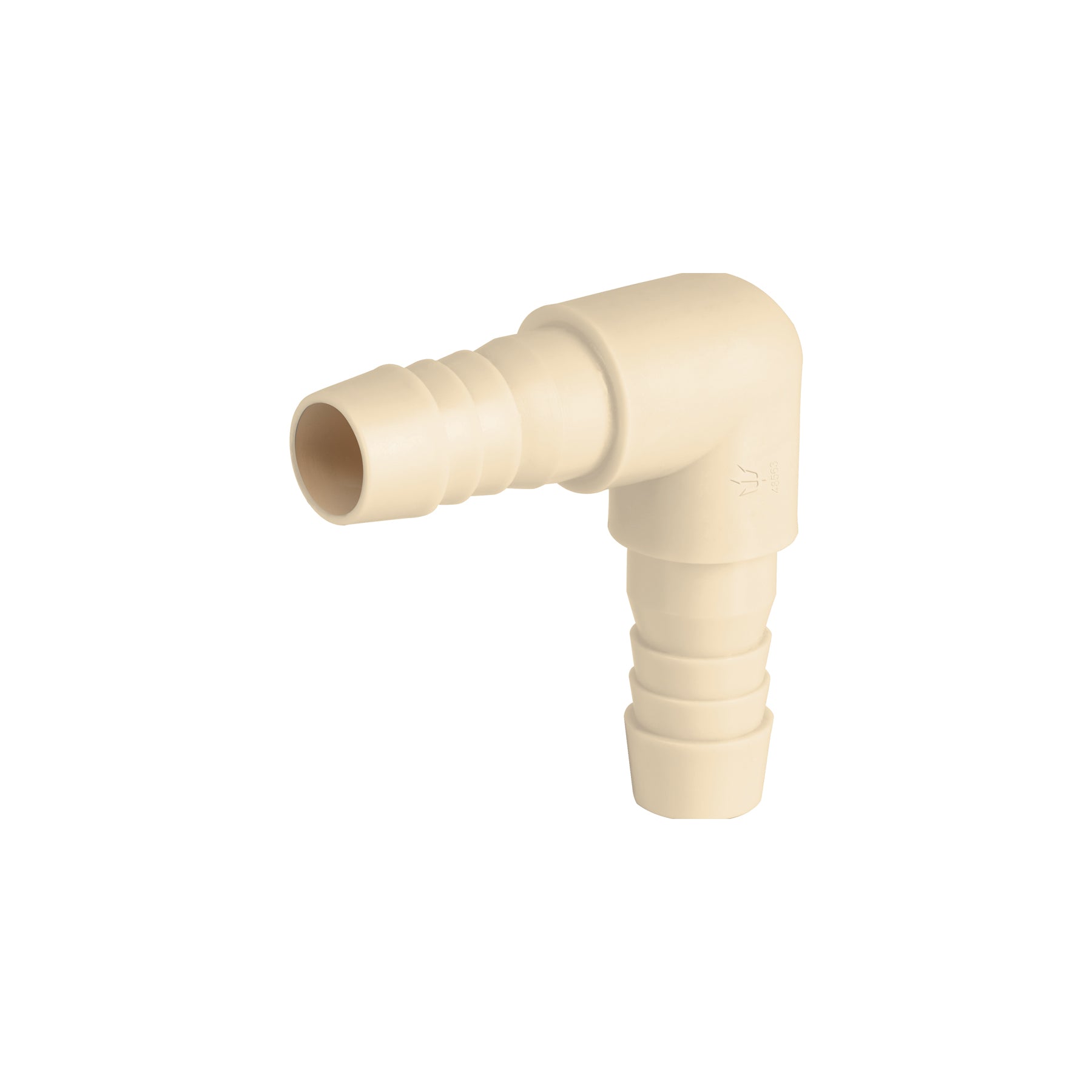 Codo 90∞ inserción de 3/4" de polipropileno, Foset