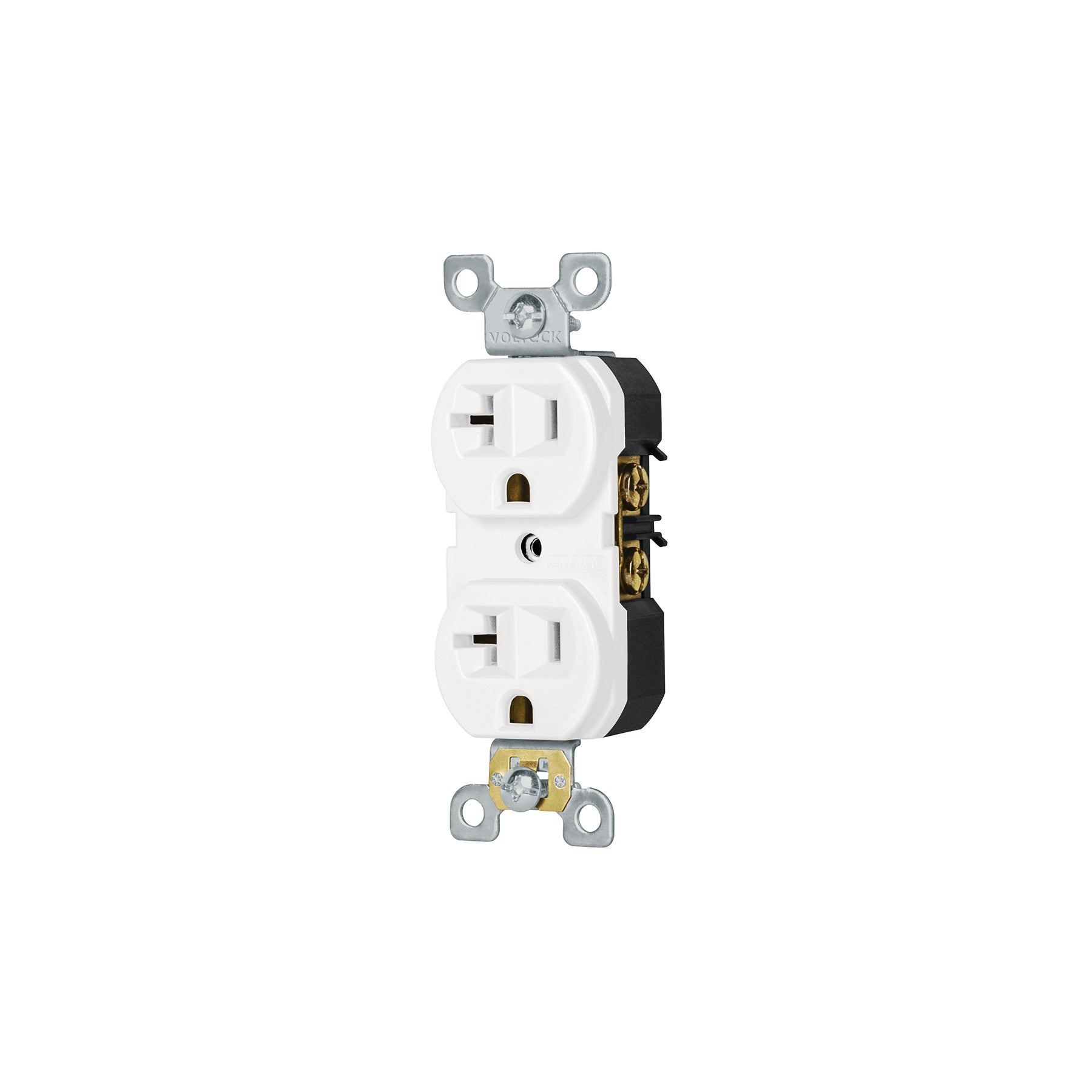 Contacto dúplex, 2 polos 3 hilos, 20 A, Standard, blanco