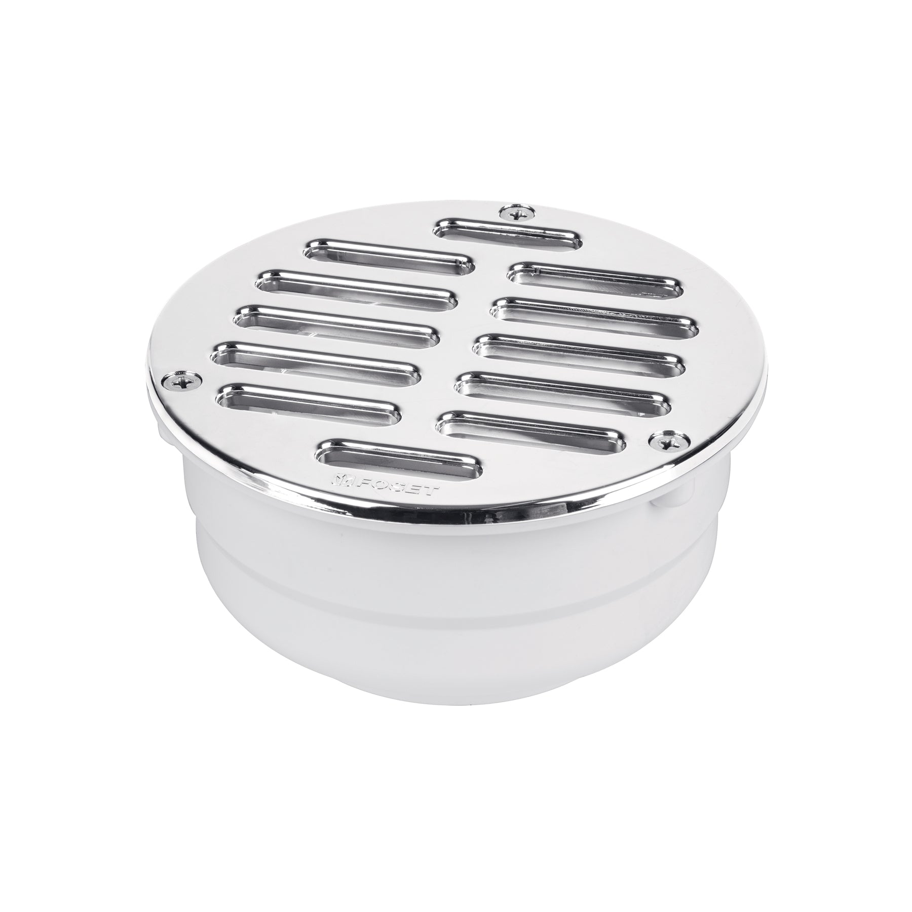 Coladera 5" universal,ABS,rejilla cromada 3 tornillos, Foset, COL-52, 46023