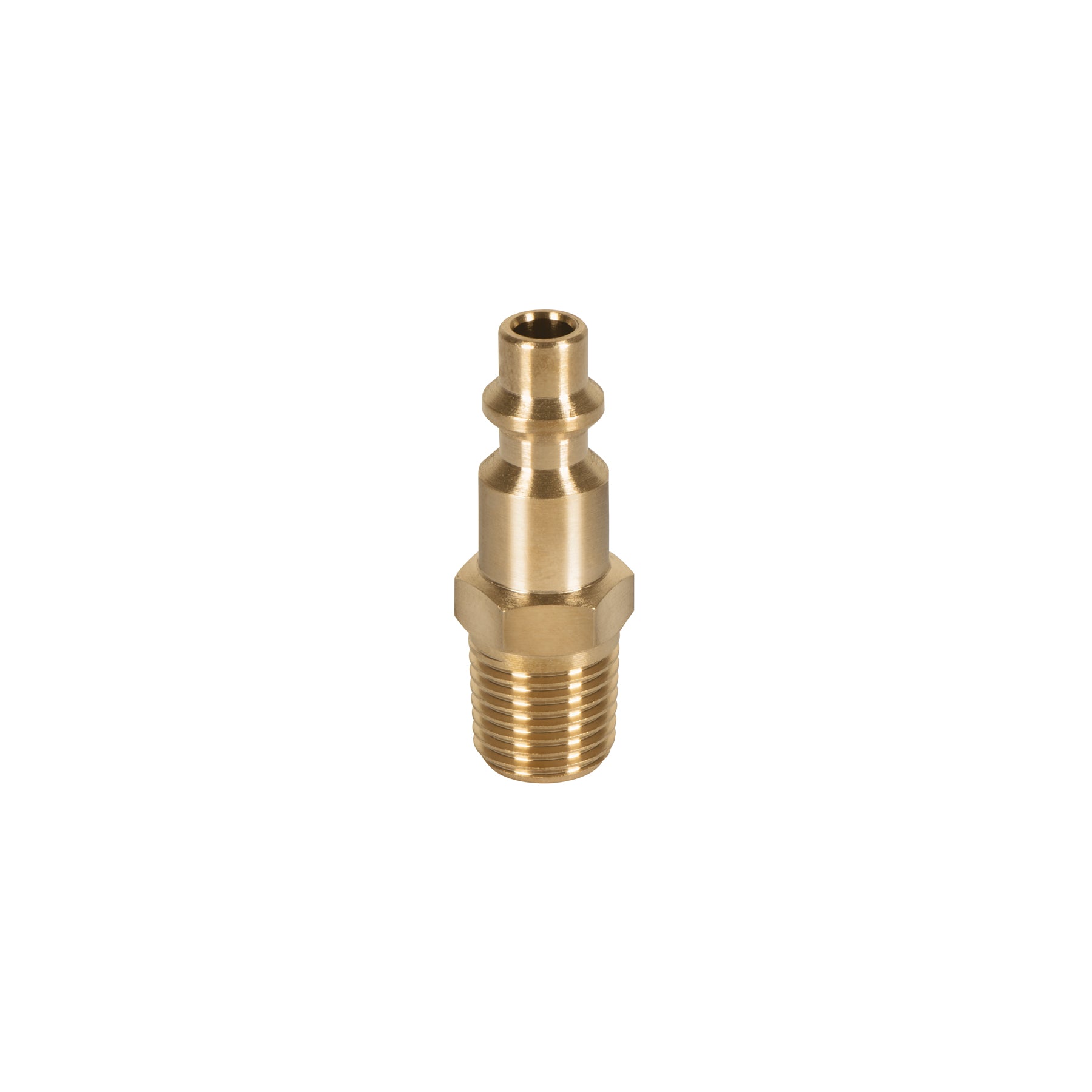 Conector rápido de latón, macho, cuerda 1/4" NPT, Truper