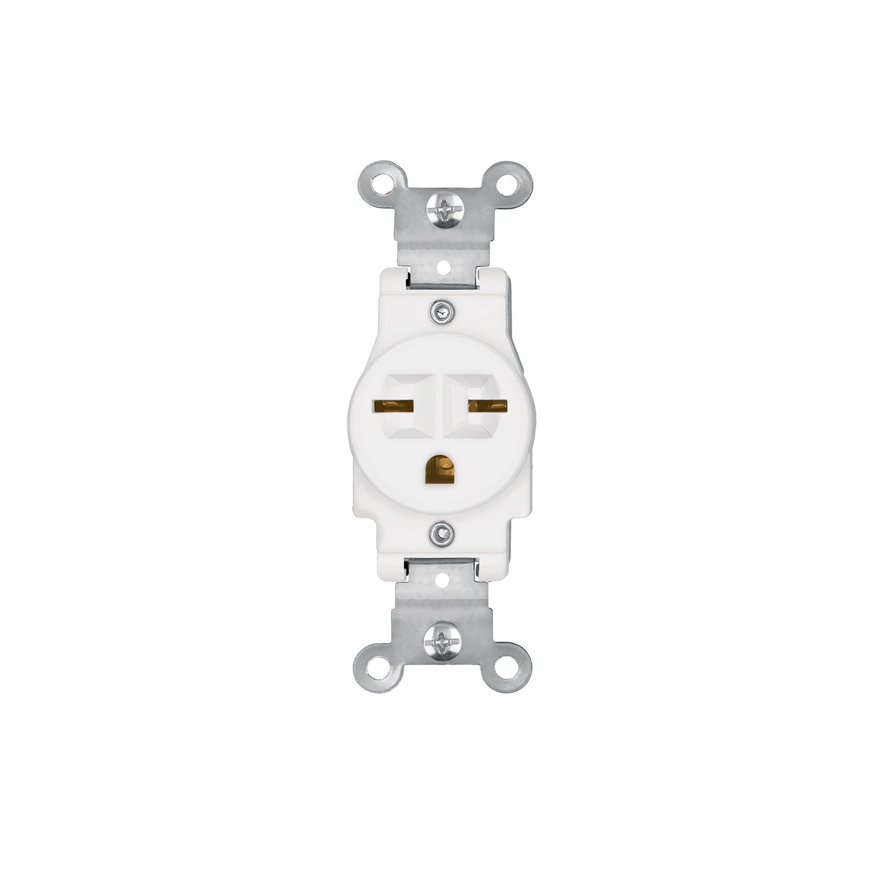 Contacto sencillo, cara de chino, Standard, blanco, Volteck, COSE-CHSB, 47732